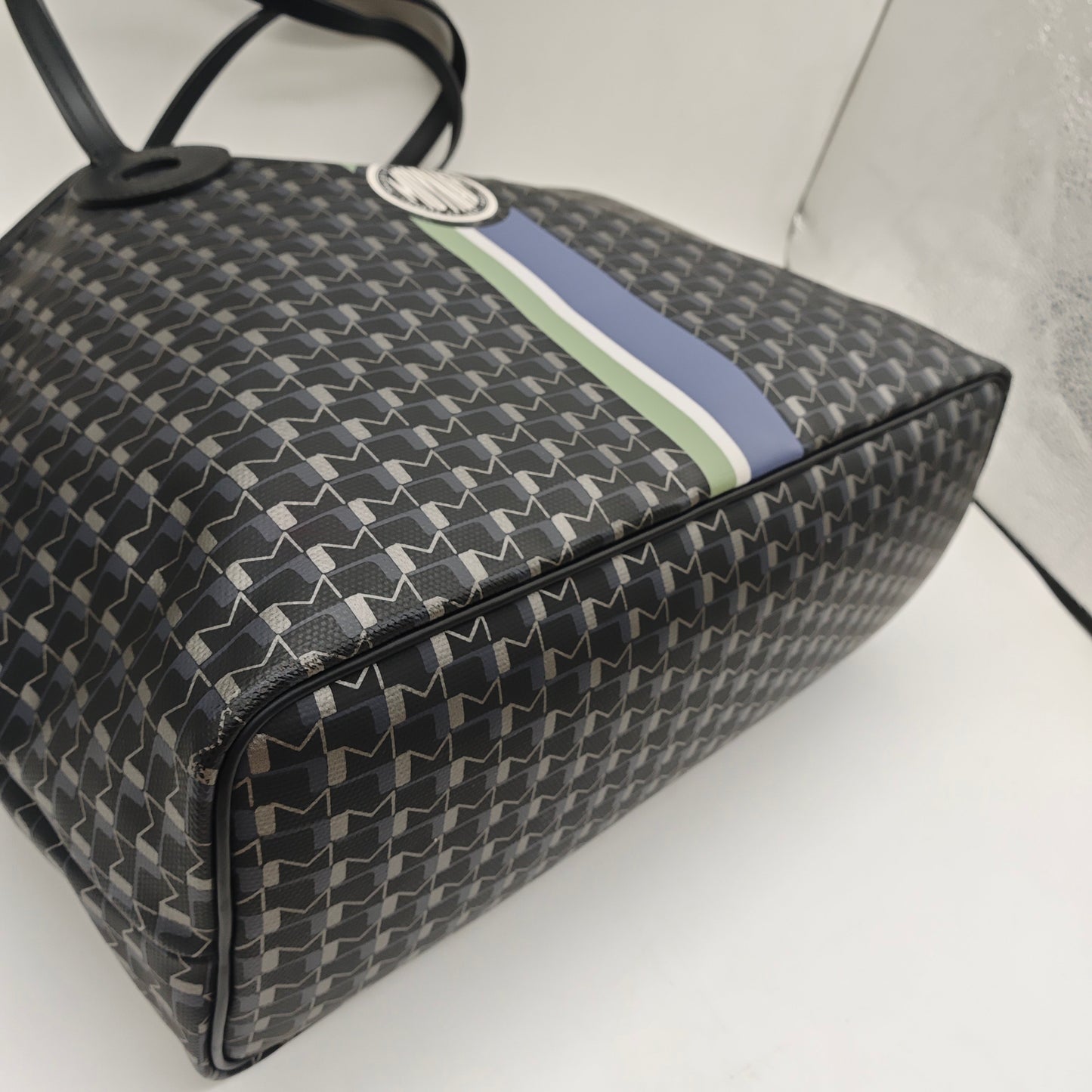 Moynat - Oh! Tote - Coated canvas with leather trim - Black - (Medium)