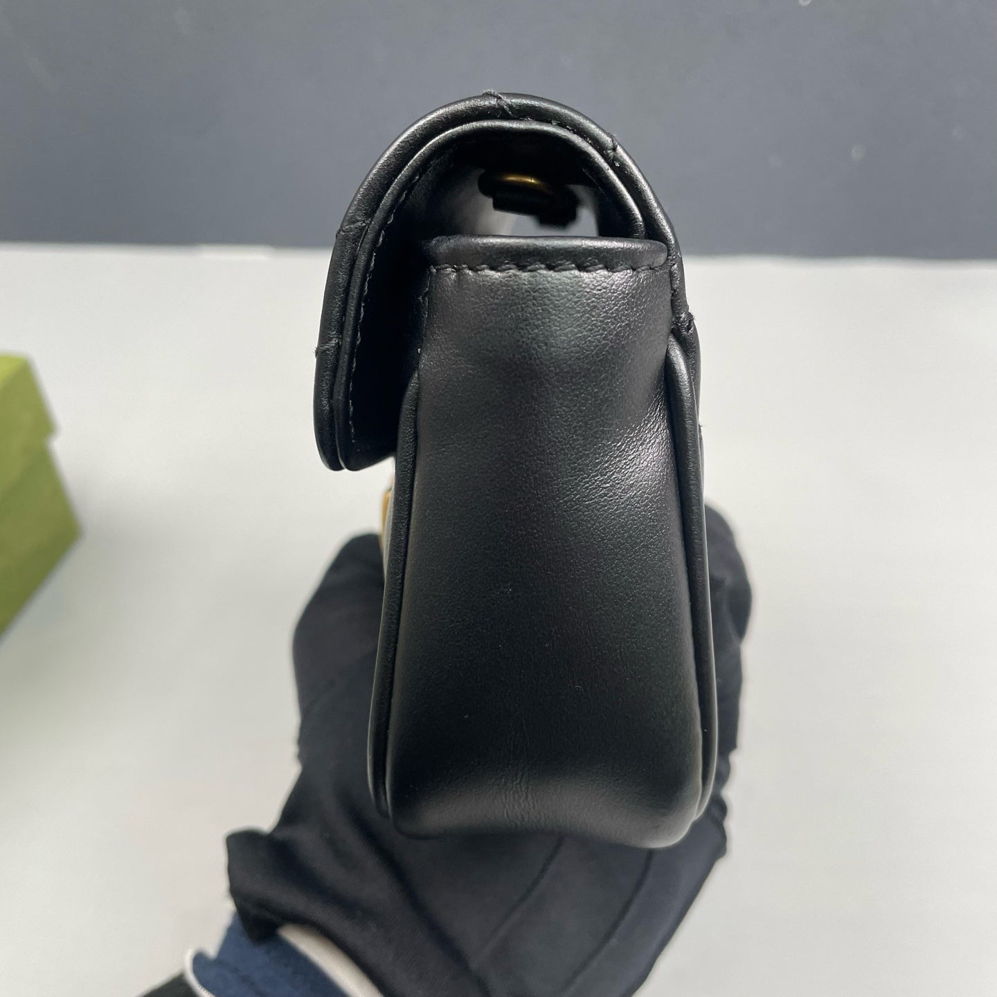 Gucci - Marmont Mini Chain Bag - Leather - Black - (mini)