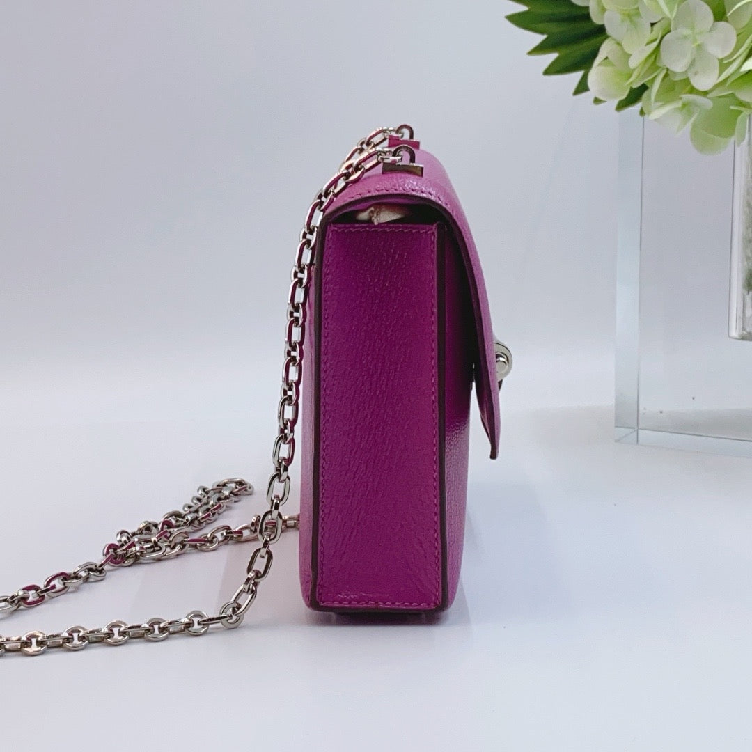 Hermès - Verrou Mini Chaine - Goatskin leather - Magnolia Pink with Silver-Tone Hardware - (mini)