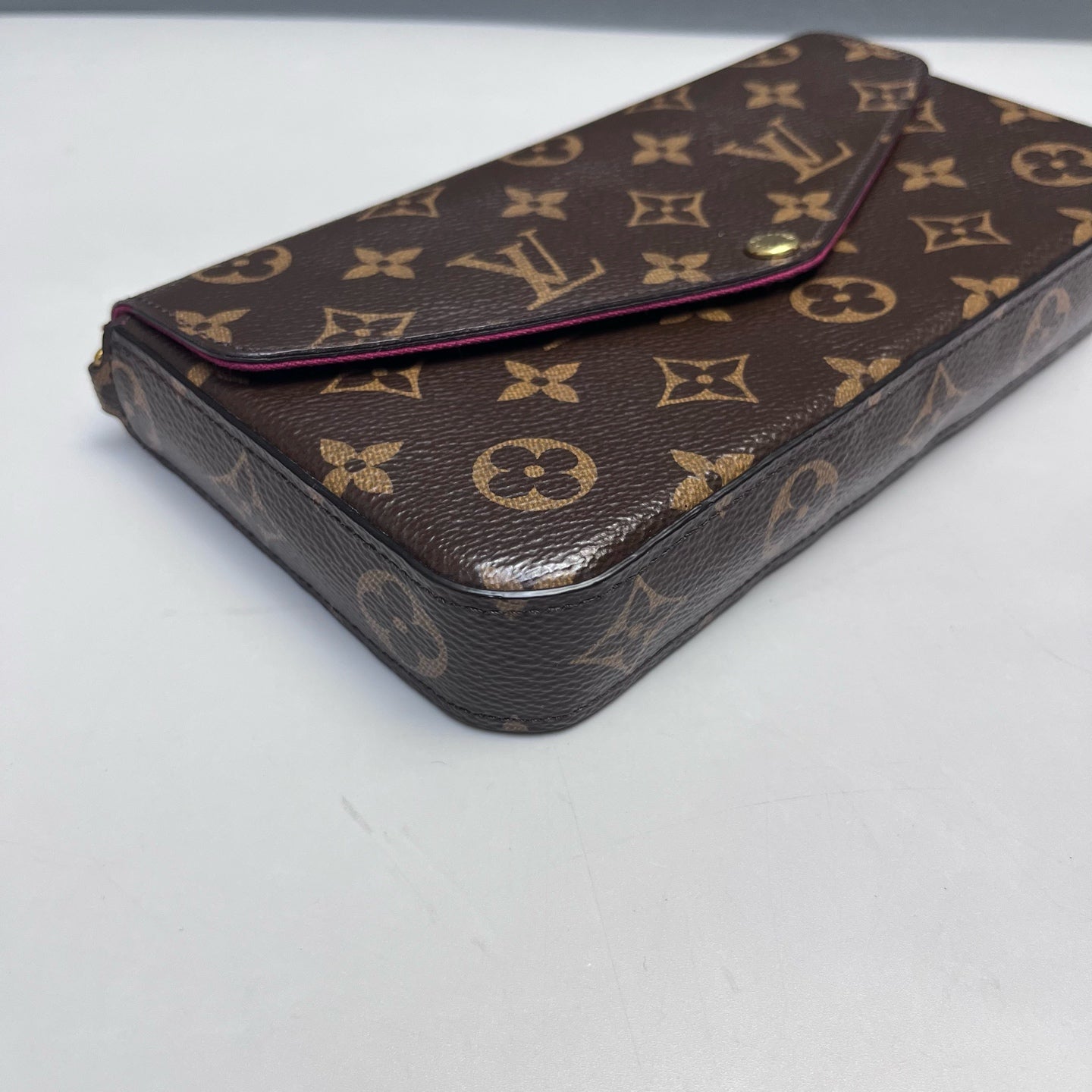 Louis Vuitton - Pochette Félicie - Monogram coated canvas with leather trim - Brown - (mini)