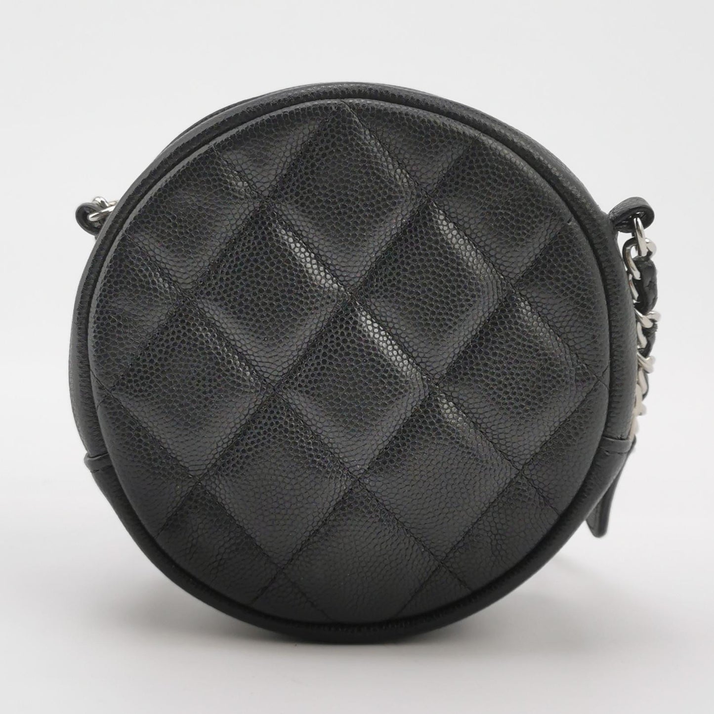 Chanel - 19 Round Mini Bag - Grained calfskin leather - Black - (mini)