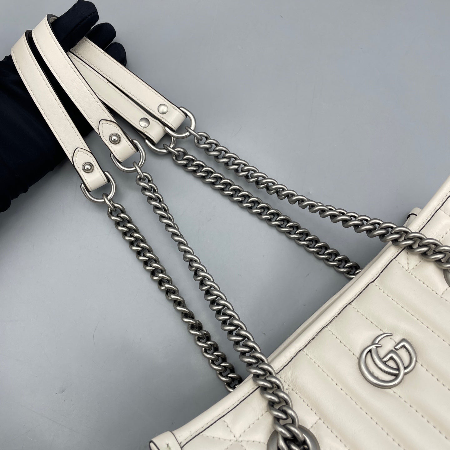 Gucci - Marmont Tote - Quilted leather - White - (Small)