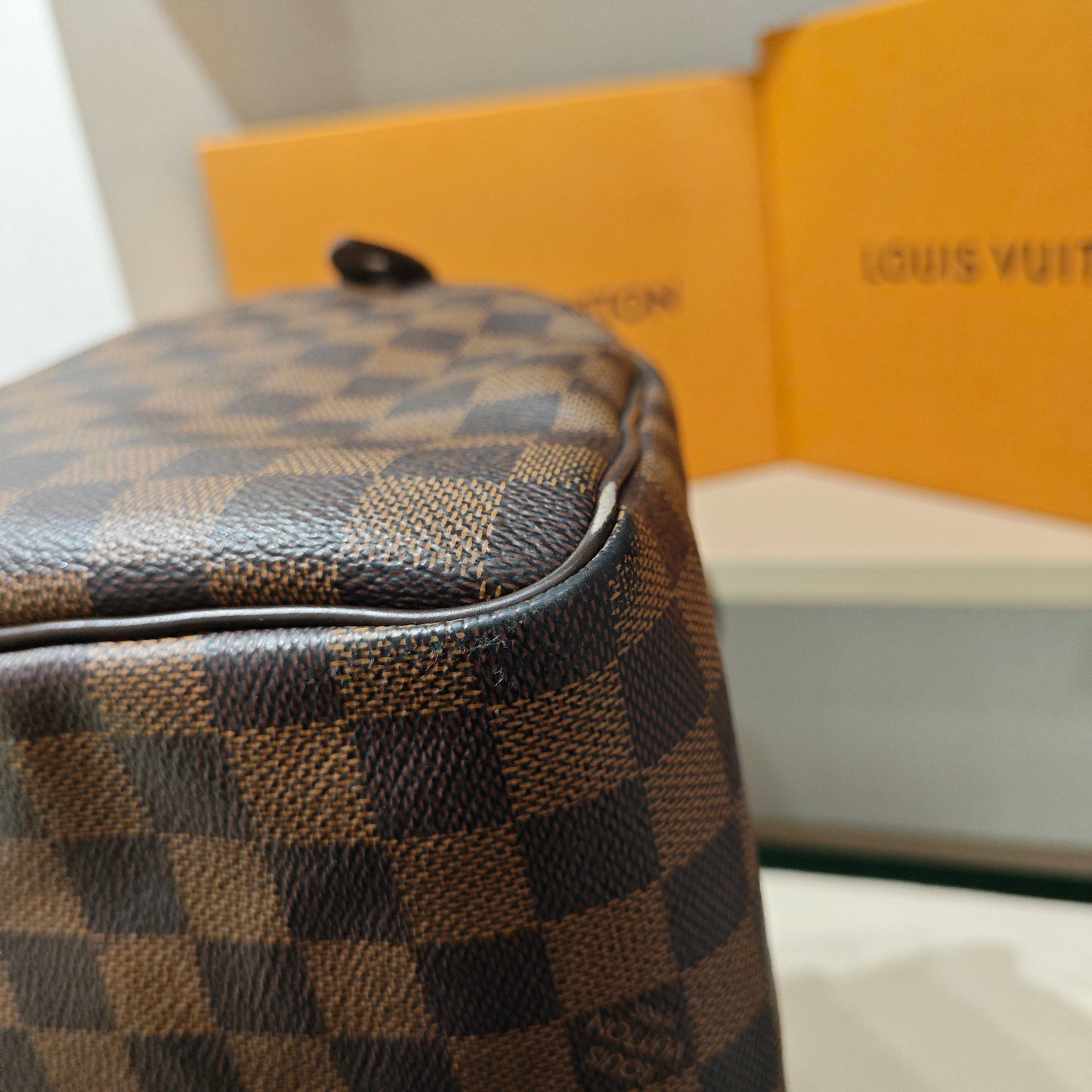 Louis Vuitton - Speedy 30 - Damier Ebene coated canvas with leather trim - Brown - (medium)