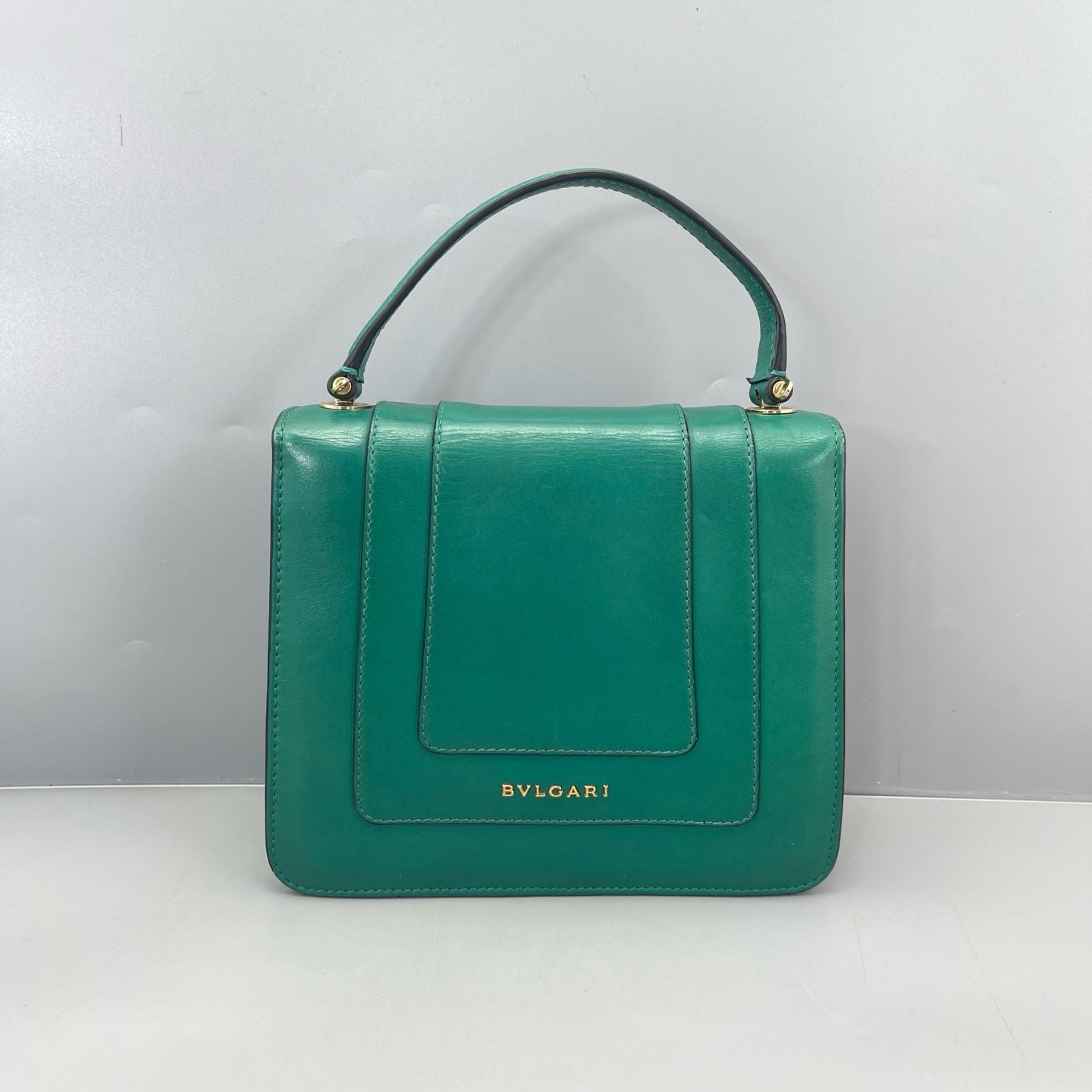 Bvlgari - Serpenti Forever Accordion Bag - Calfskin leather - Green - (Small)