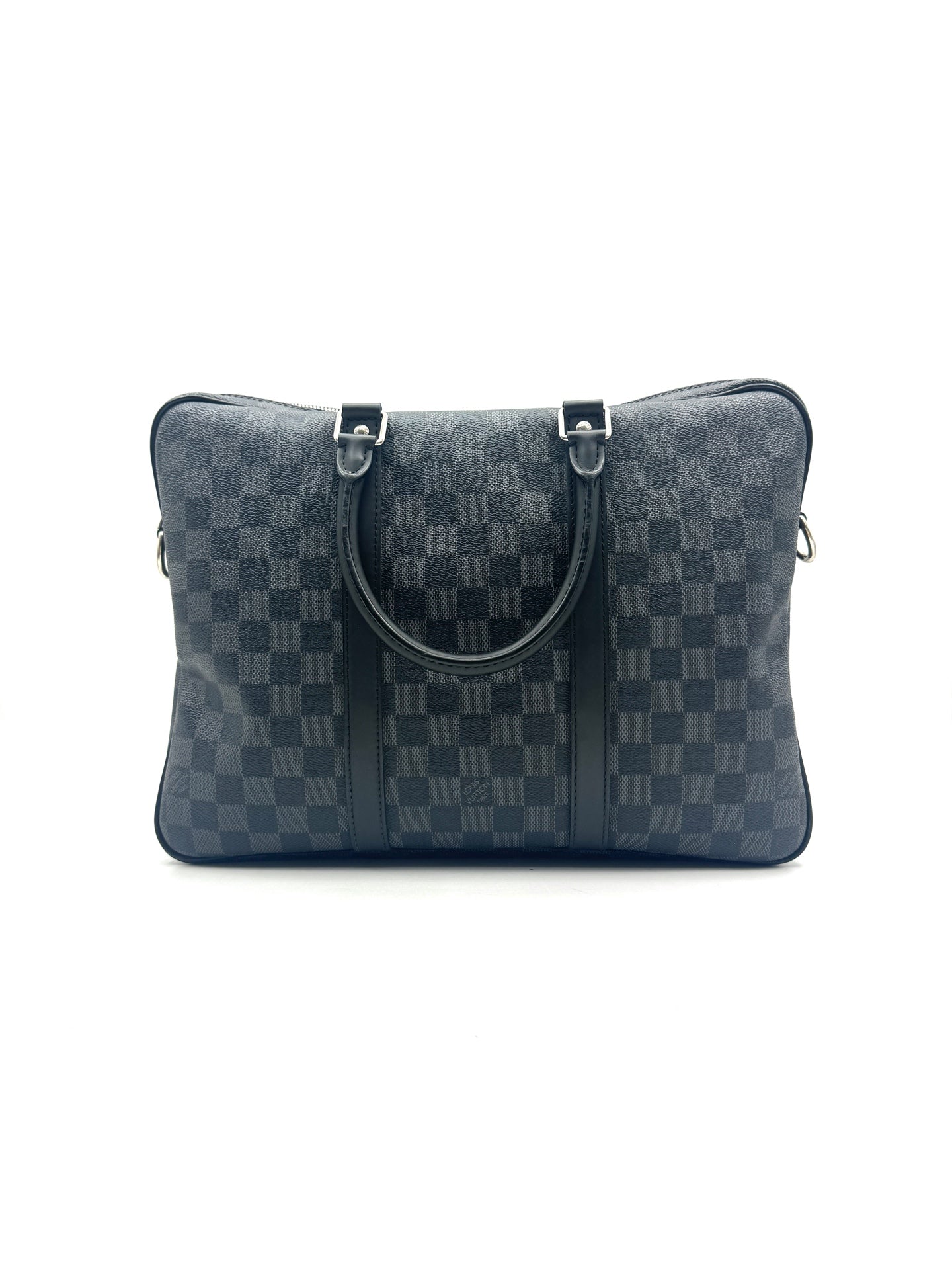 Louis Vuitton - Porte-Documents Voyage - Coated canvas with leather trim - Black - (large)