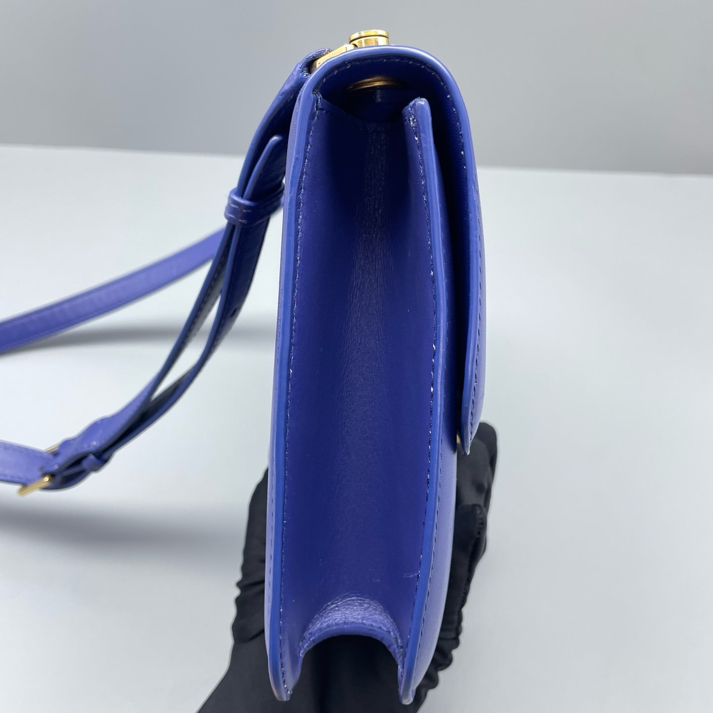 Saint Laurent - Carra Box - Leather - Blue - (small)