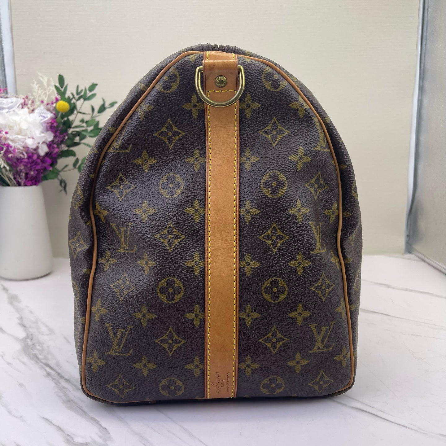 Louis Vuitton - Keepall 50 - Monogram coated canvas with Vachetta leather trim - Brown - (Large)
