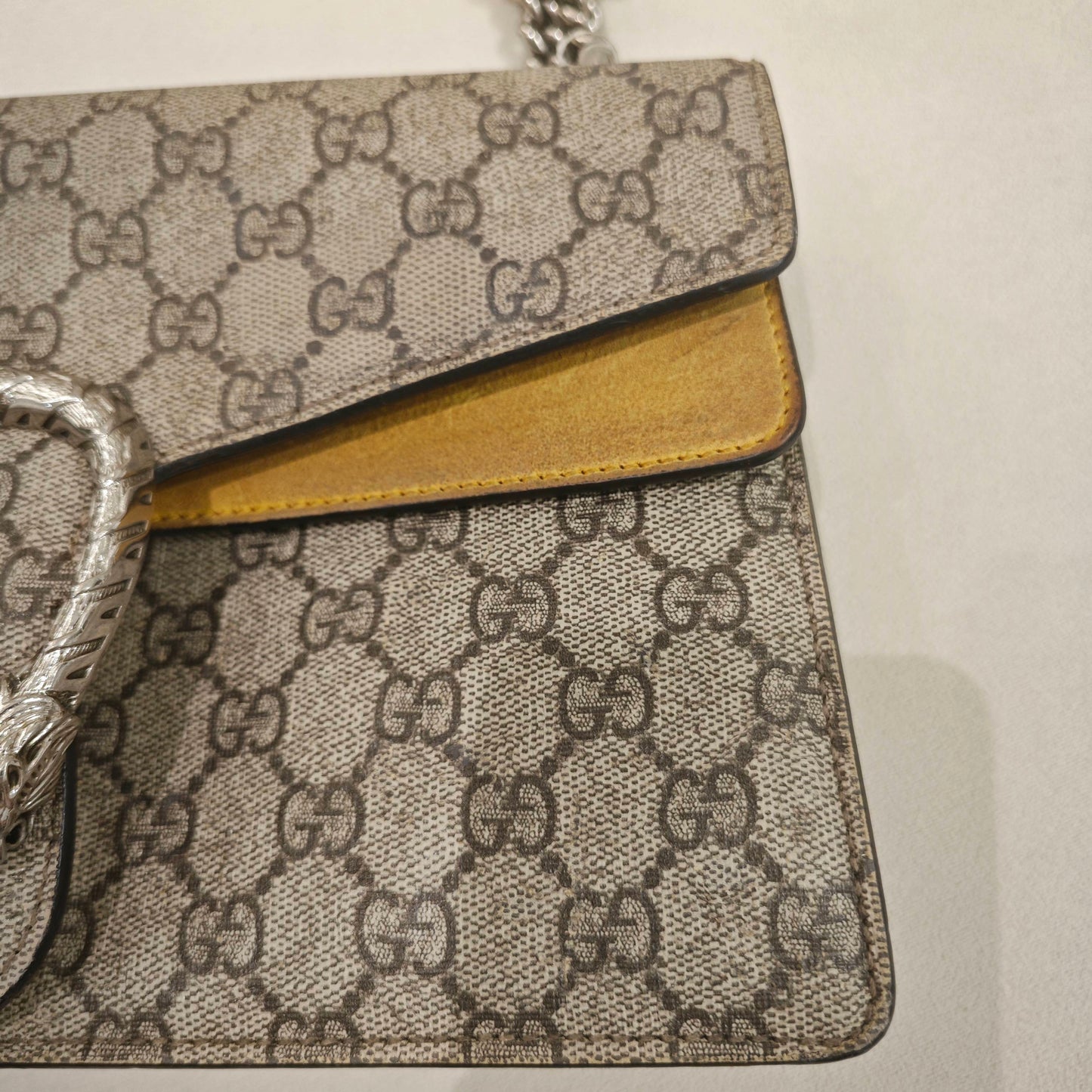 Gucci - Dionysus Medium - GG Supreme canvas with suede and leather trim - Beige - (medium)