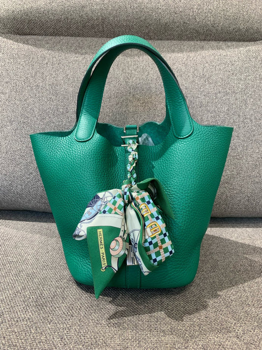 Hermès - Picotin Lock - Clemence leather - Green - (medium)