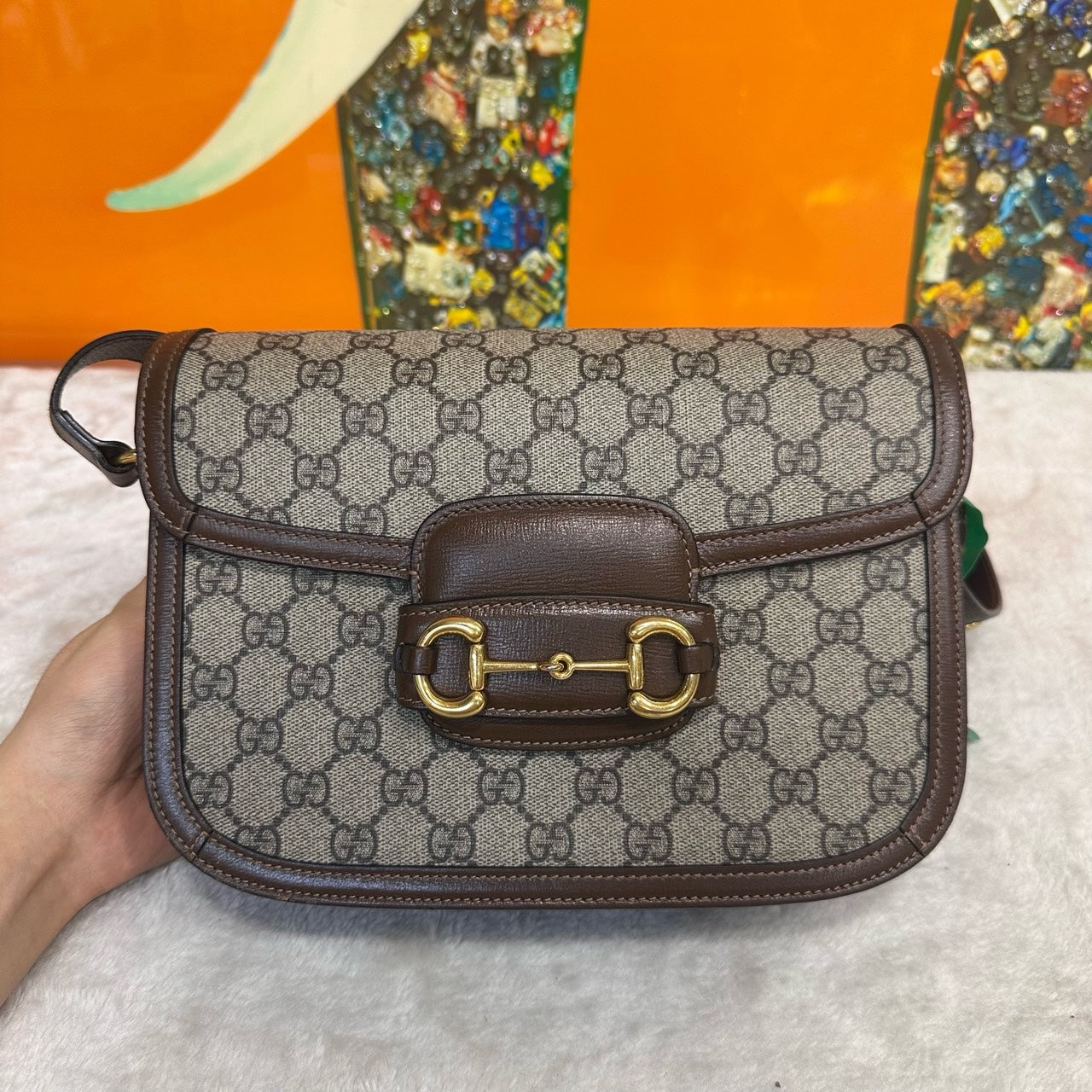 Gucci - 1955 Horsebit Shoulder Bag - Leather - Brown - (medium)