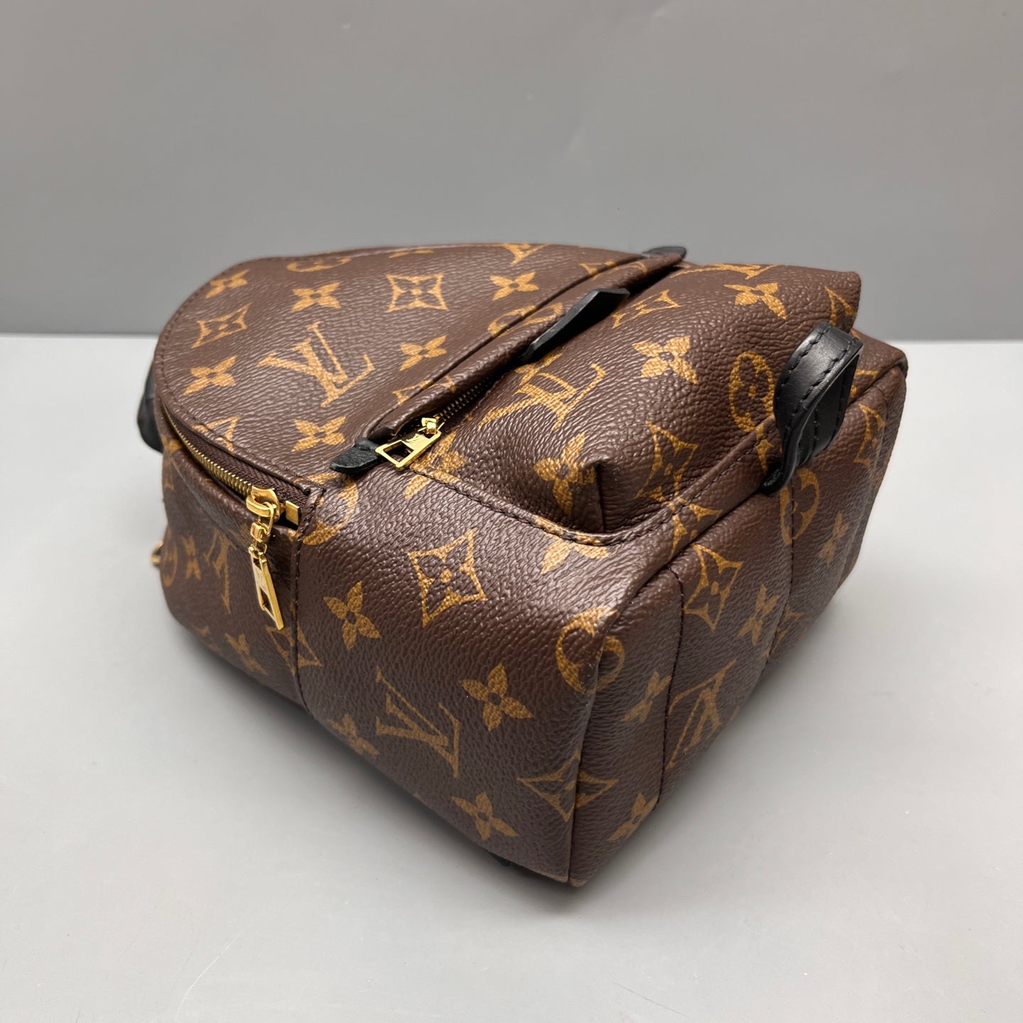 Louis Vuitton - Palm Springs Mini Backpack - Monogram coated canvas with leather trim - Brown - (mini)