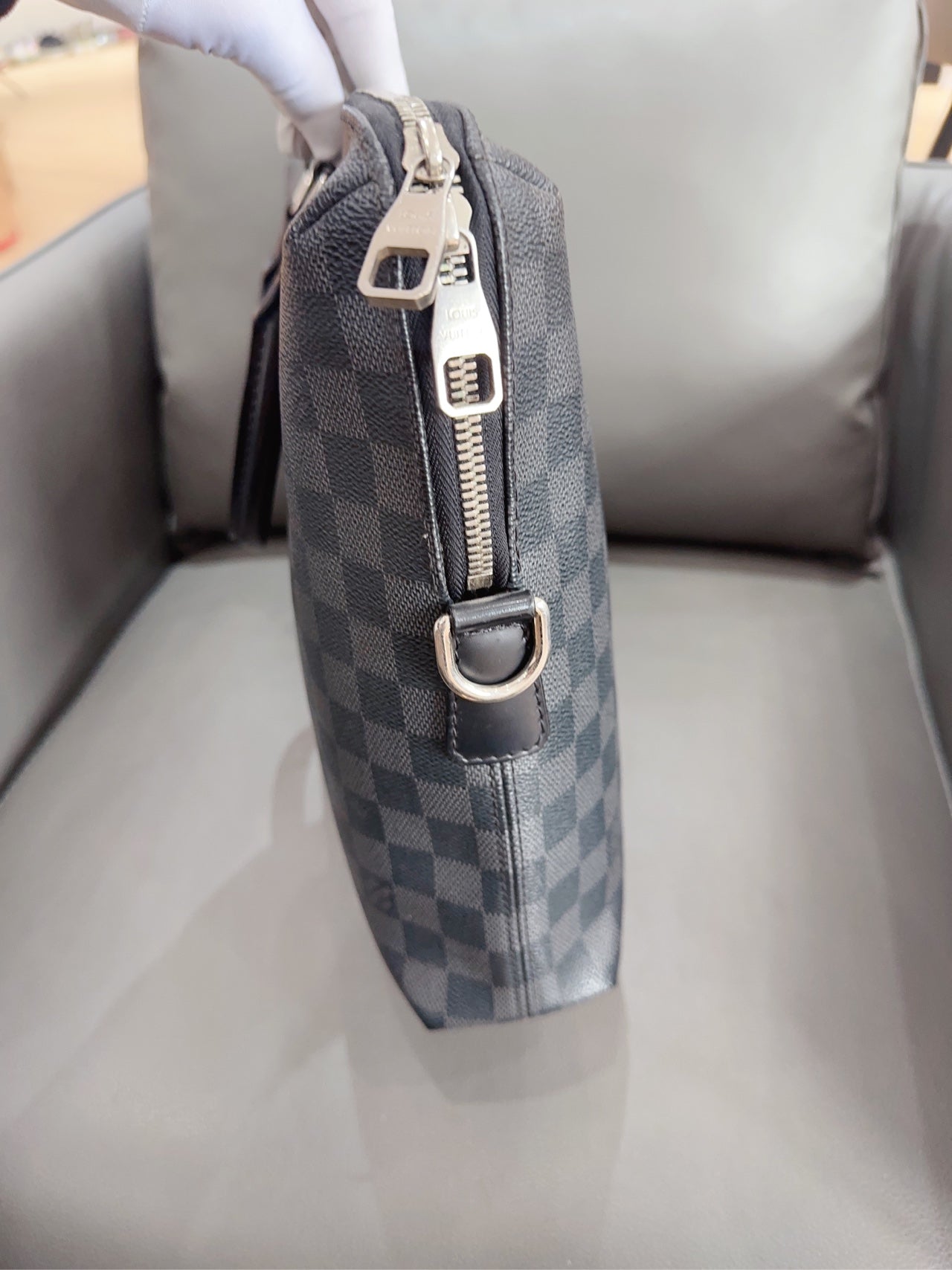 Louis Vuitton - Porte-Documents Voyage - Damier Graphite coated canvas with leather trim - Black - (Medium)