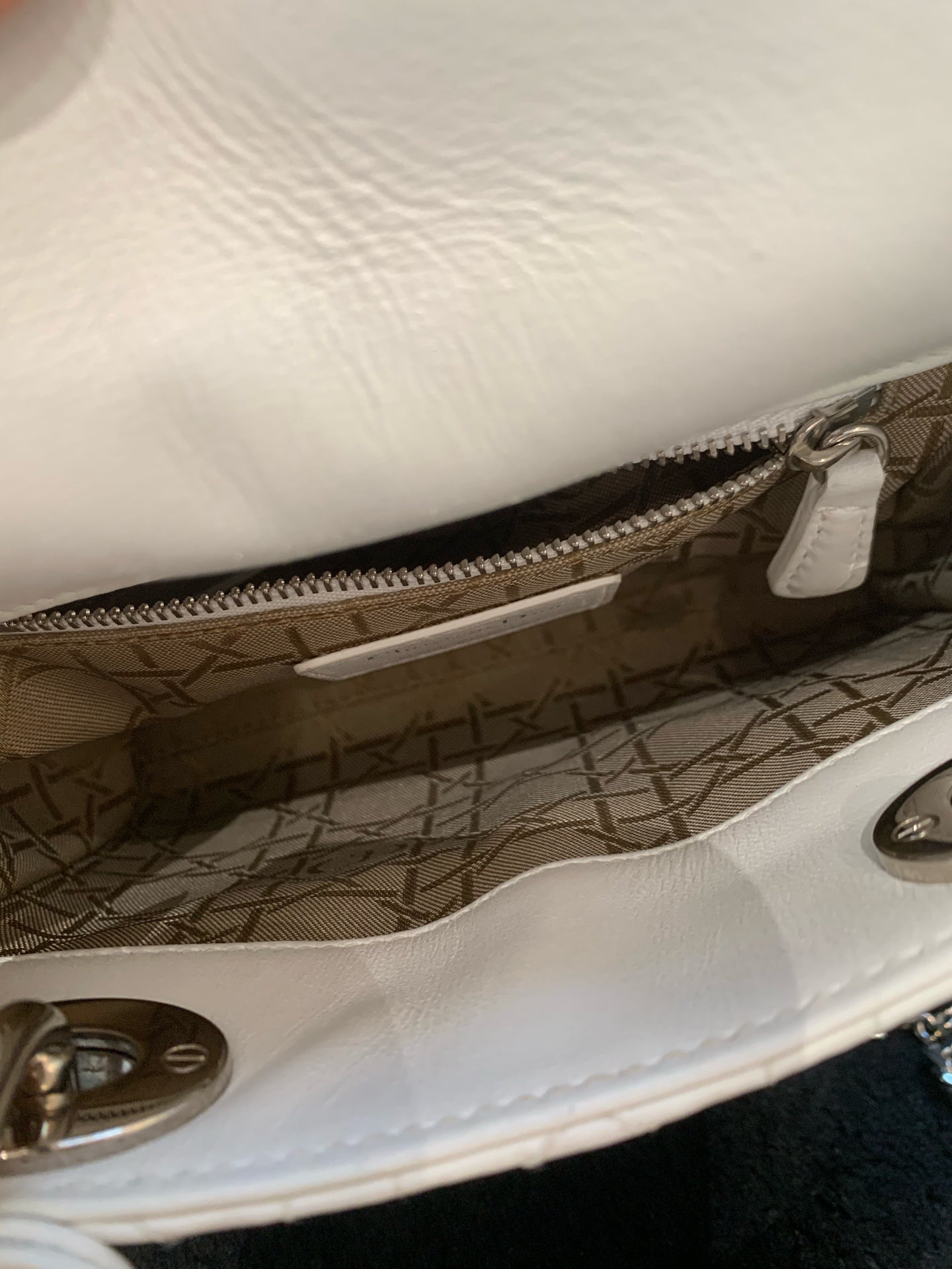 Dior - Lady Dior Mini - Lambskin leather - White - (mini)