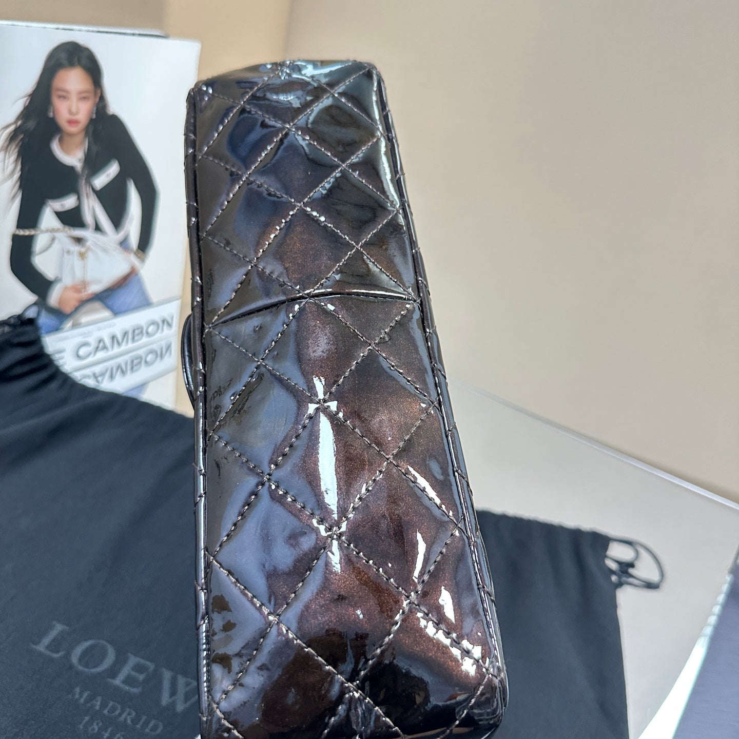 Dior - Lady Dior - Lambskin leather - Black - (medium)