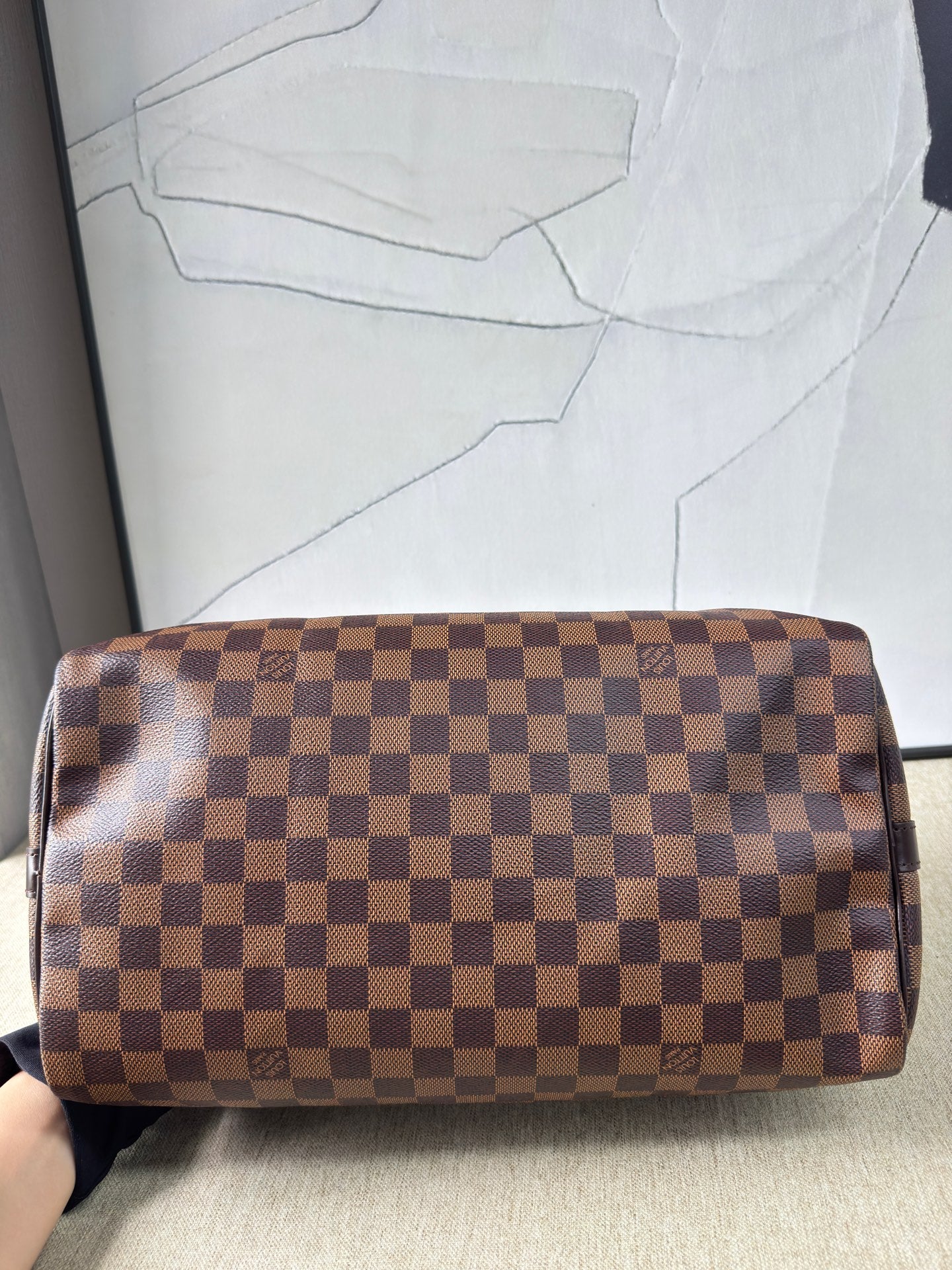 Louis Vuitton - Speedy Bandoulière 35 - Damier Ebene coated canvas with leather trim - Brown - (Large)