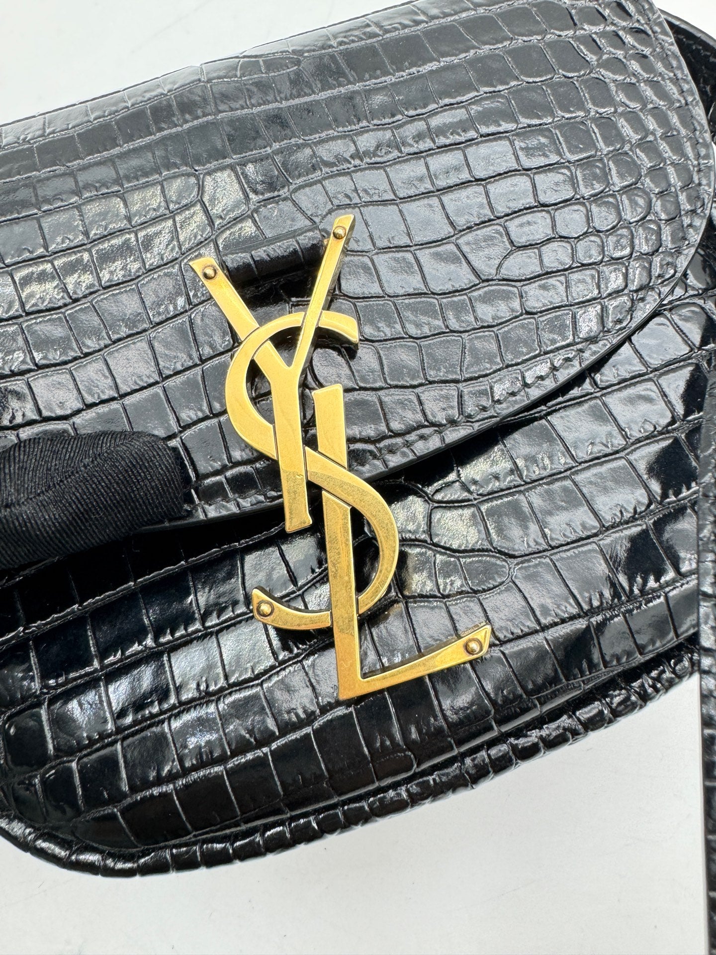 Saint Laurent - Kaia Saddle Bag - Calfskin leather - Black - (mini)