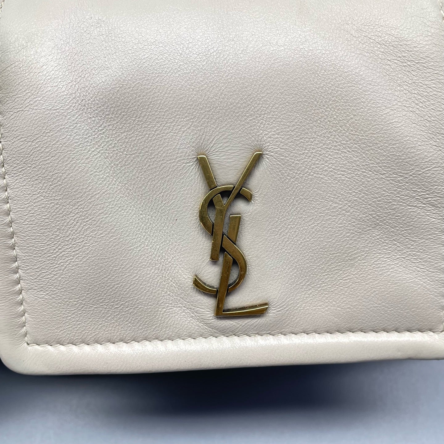 Saint Laurent - Nolita Mini Chain Bag - Quilted leather - White - (mini)