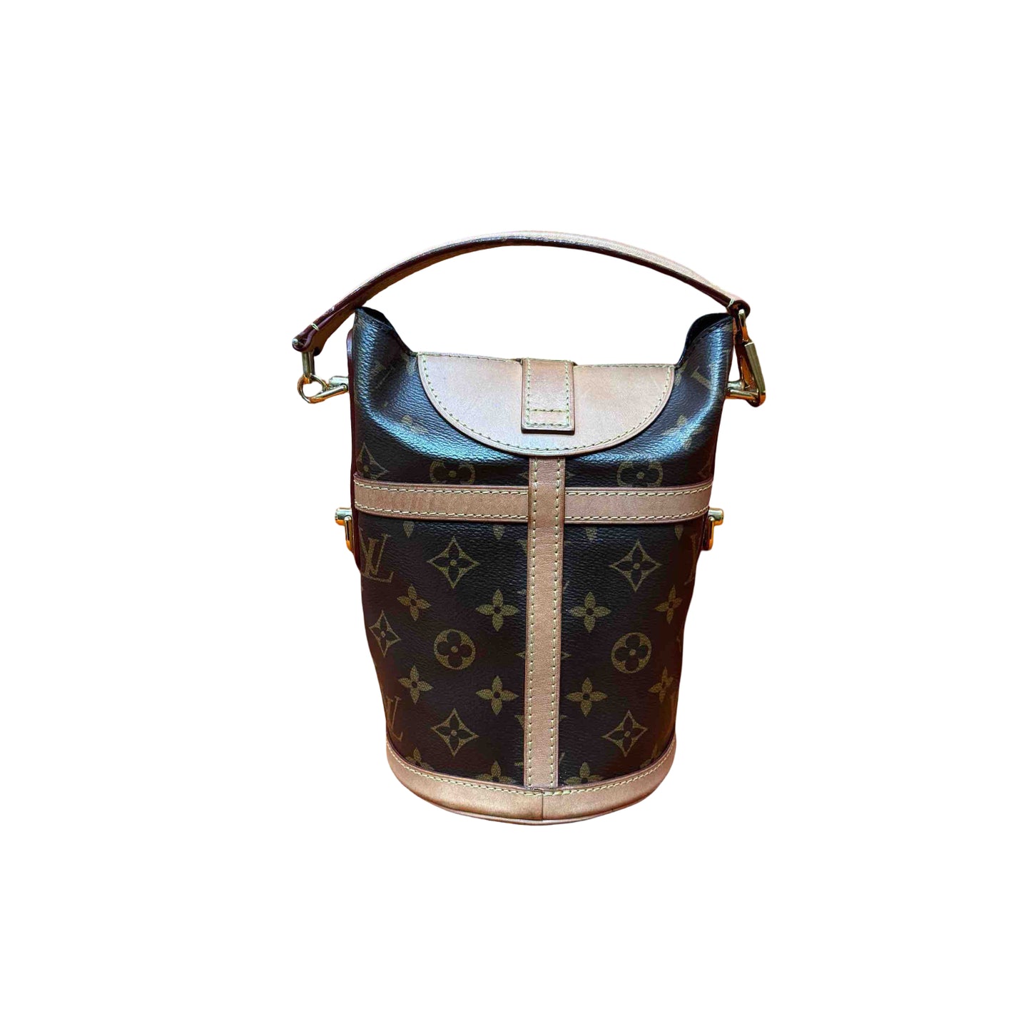 Louis Vuitton - Monogram Bucket Pouch - Monogram coated canvas with Vachetta leather trim - Brown - (mini)