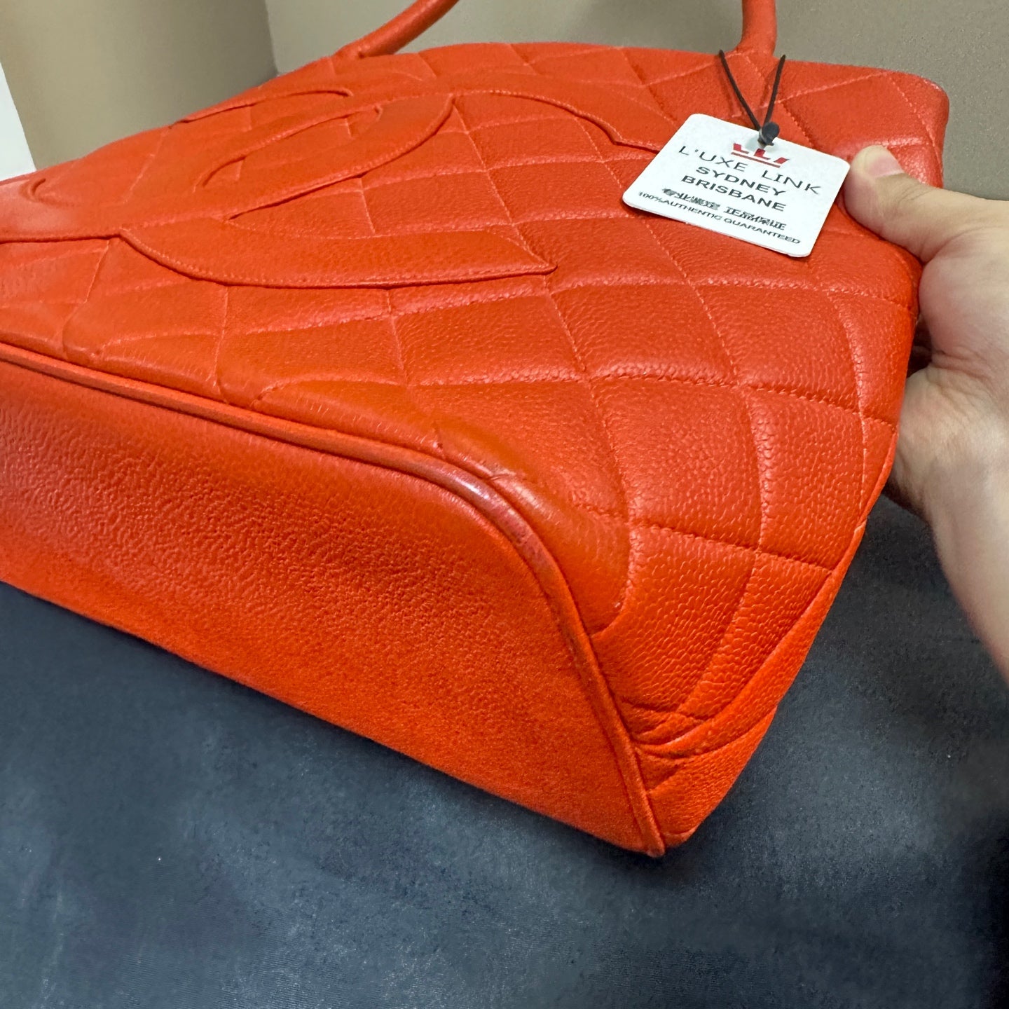 Chanel - Hilton Tote - Caviar leather - Orange - (medium)