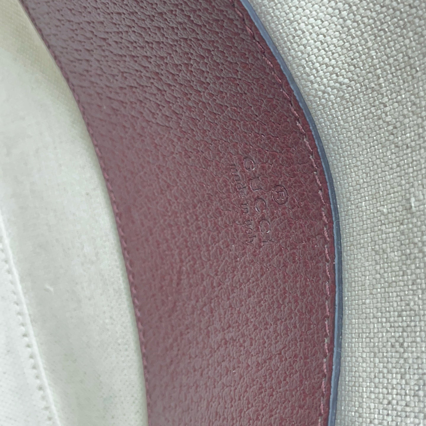 Gucci - Gucci 1955 Mini Top Handle Bag - GG Supreme canvas with leather trim - Burgundy - (mini)
