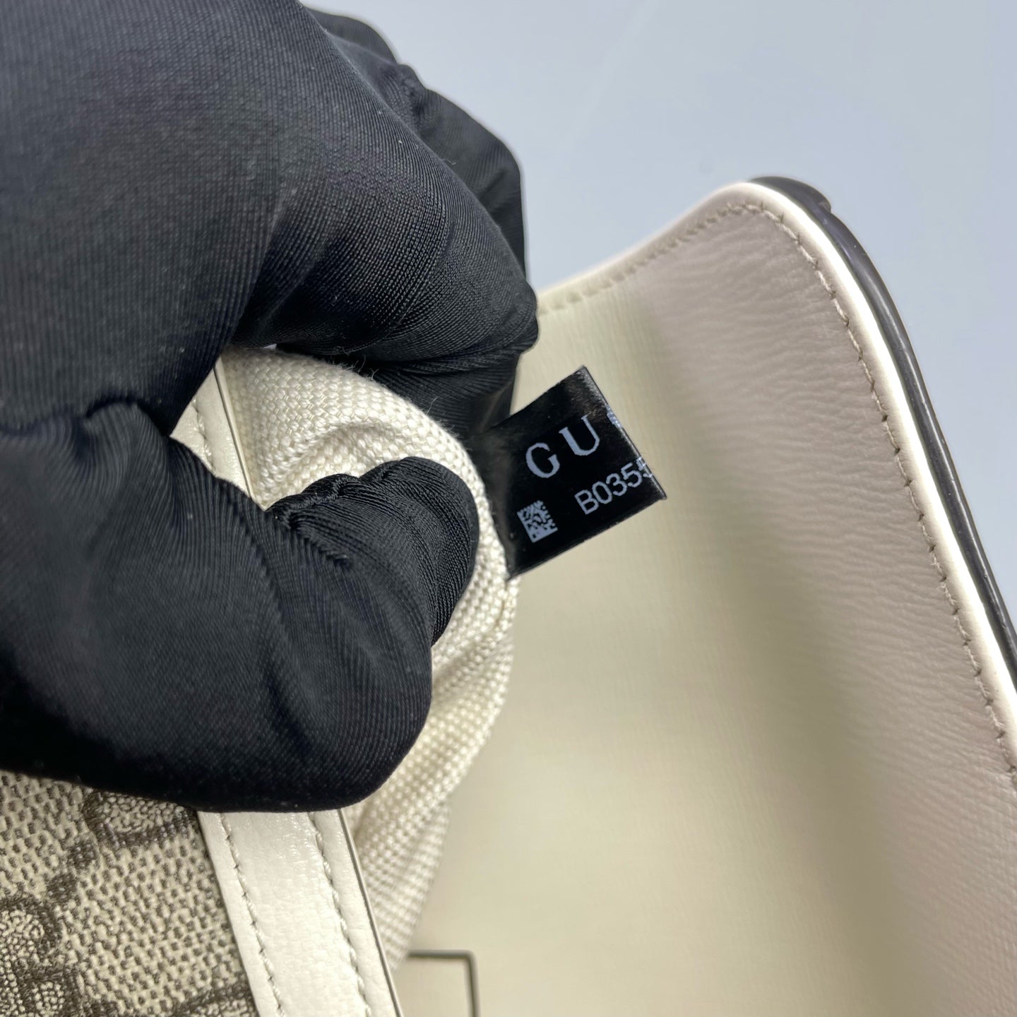Gucci - Horsebit 1955 Mini - Coated canvas with leather trim - White - (mini)