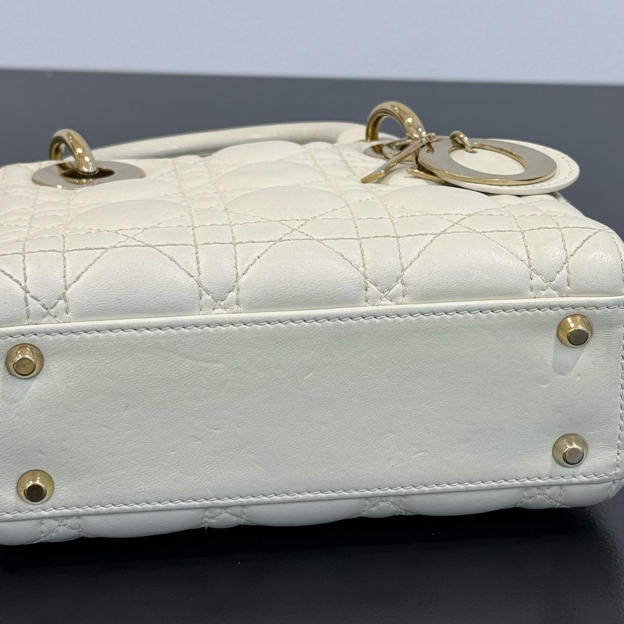 Dior - Lady Dior Mini - Leather - White - (mini)