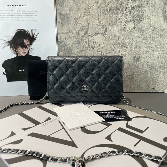 Chanel - Wallet on Chain (WOC) - Caviar leather - Black - (Mini)