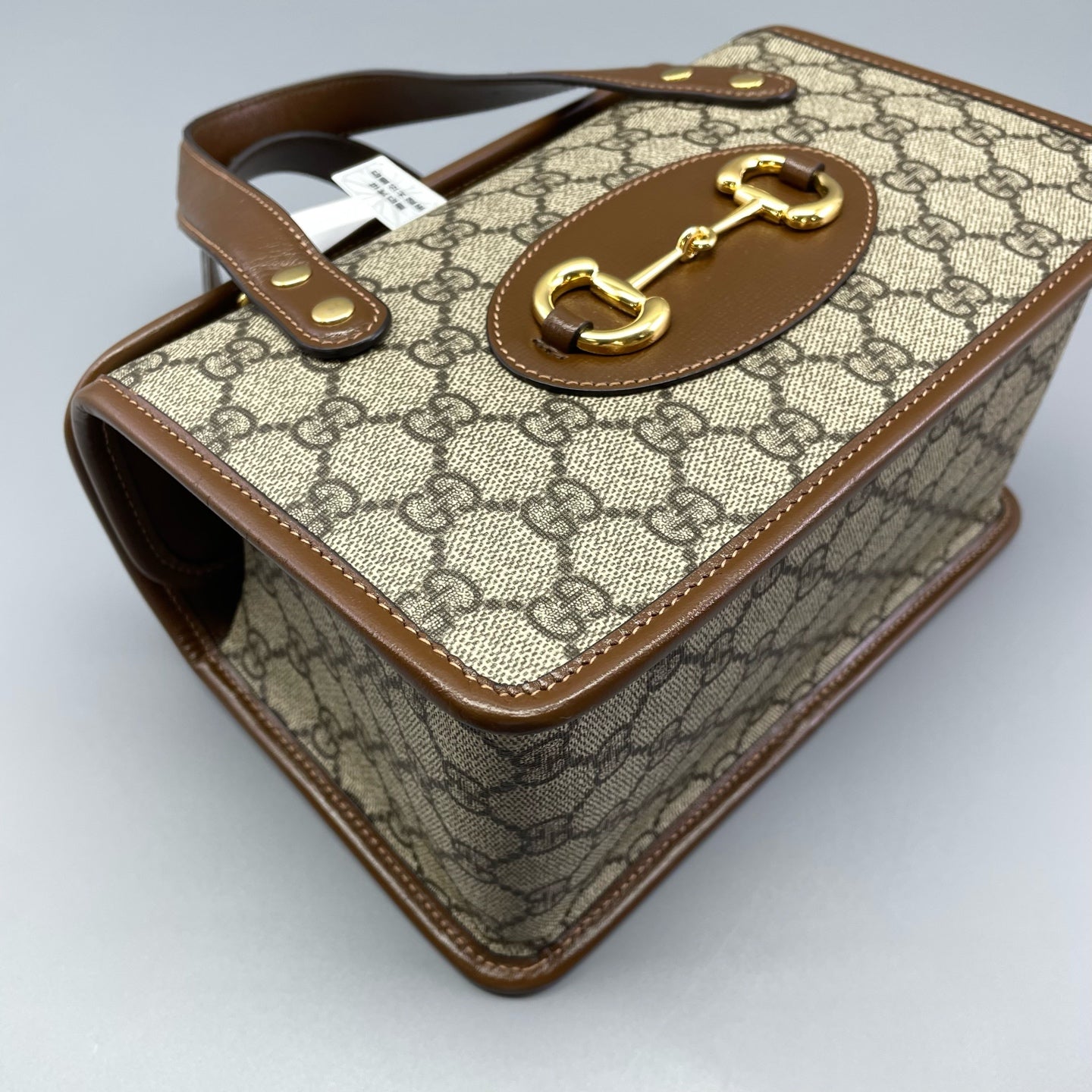 Gucci - Horsebit 1955 - Coated canvas with leather trim - Brown - (mini)