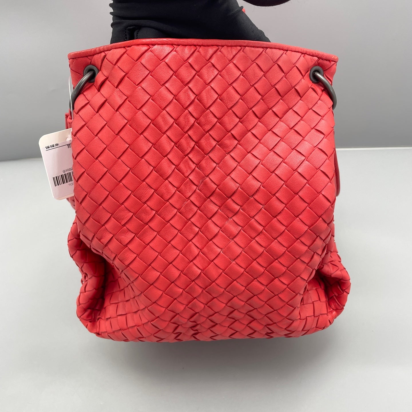 Bottega Veneta - Intrecciato Hobo Tote - Leather - Red - (medium)