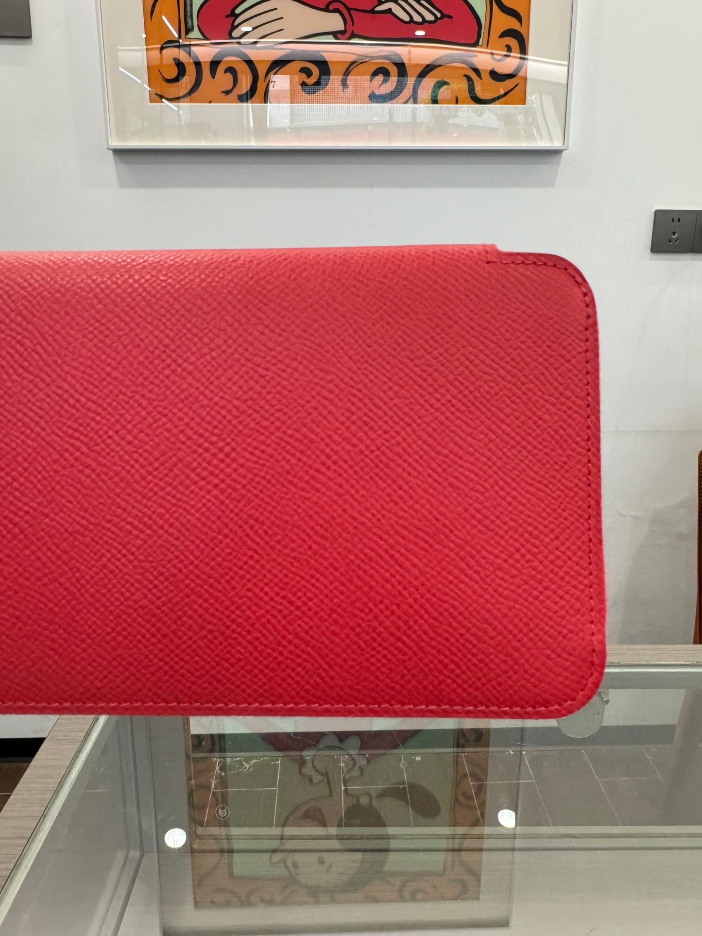 Hermès - Silk-in Classic Long Wallet - Epsom calfskin leather and silk - Red - (medium)