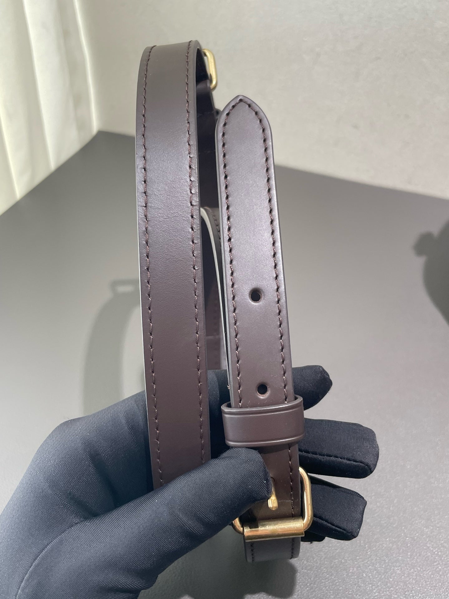 Louis Vuitton - Speedy 25 Bandoulière - Damier Ebene coated canvas with smooth leather trim - Brown - (Small)