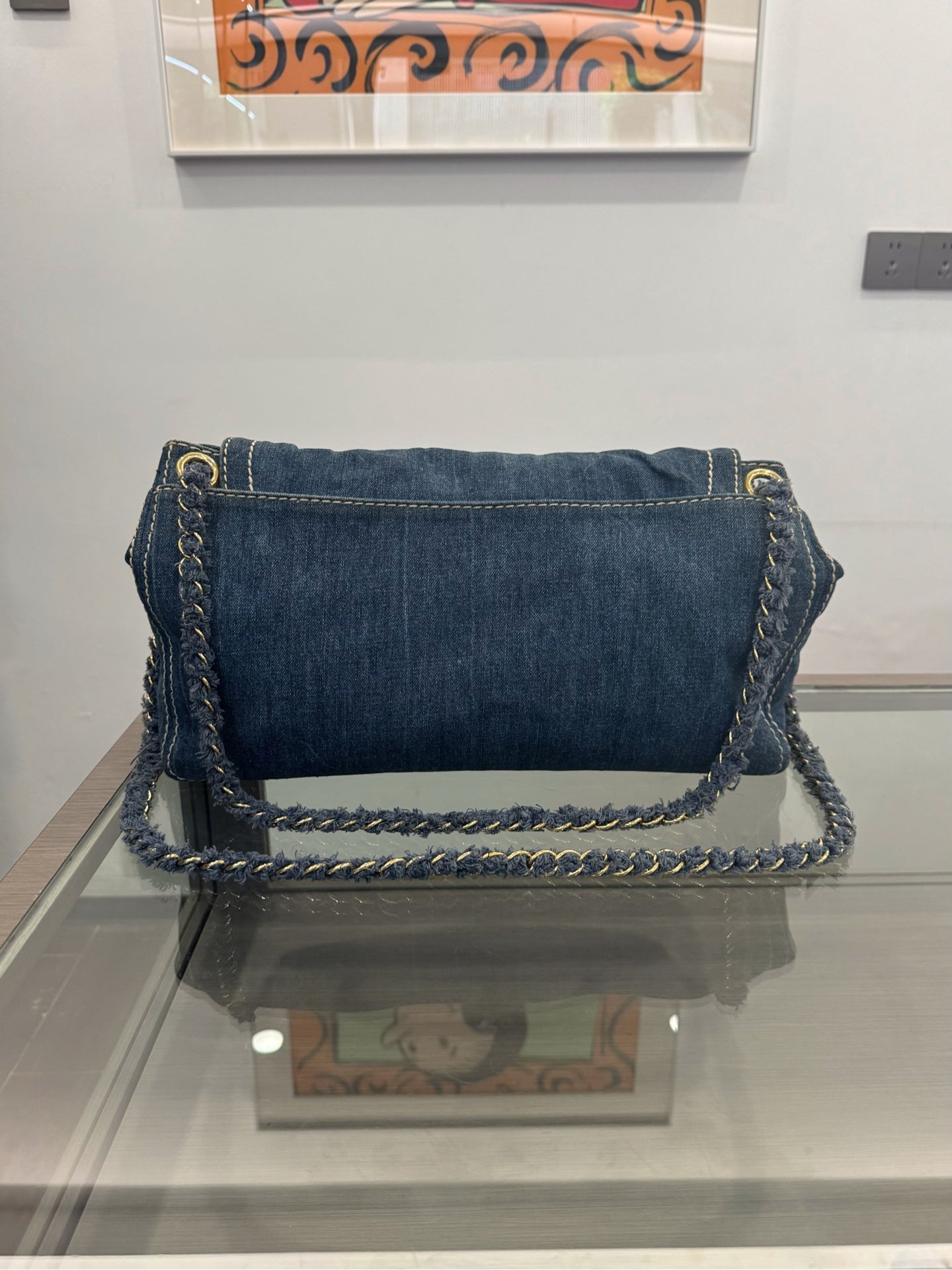 Prada - Wanderer Shoulder Bag - Denim - Blue - (medium)