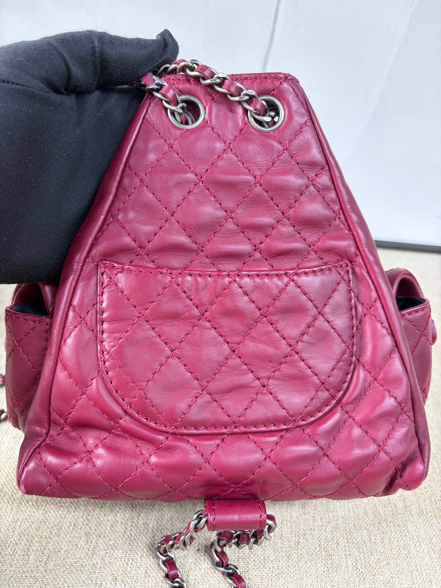 Chanel - Mini Frog Backpack - Calfskin leather - Purple - (mini)