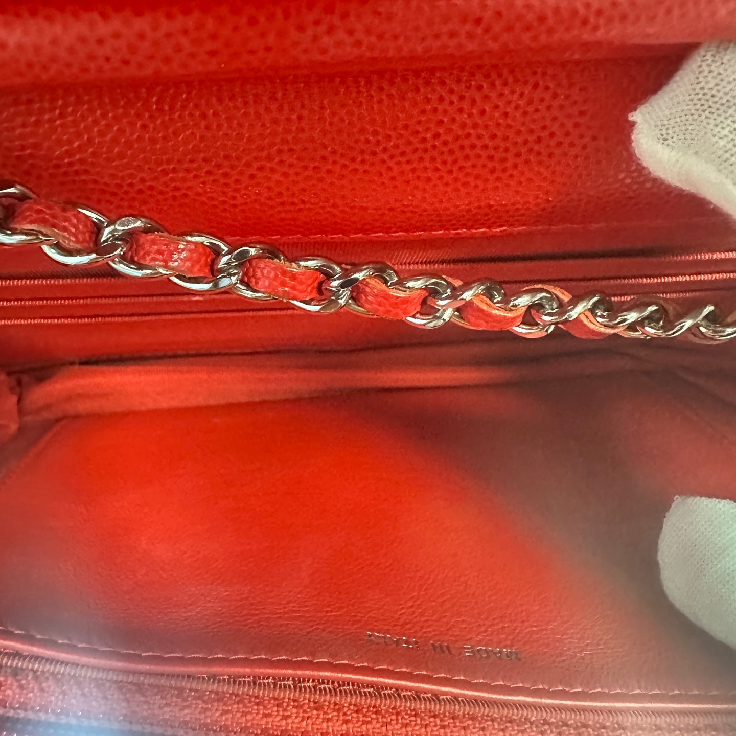 Chanel - WOC (Wallet on Chain) - Caviar leather - Red - (mini)