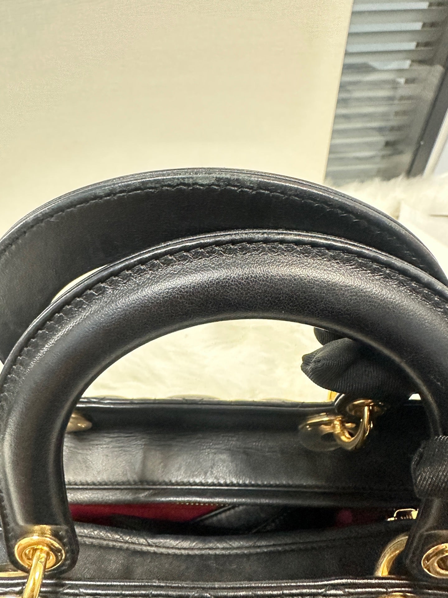 Dior - Lady Dior - Lambskin leather - Black - (medium)