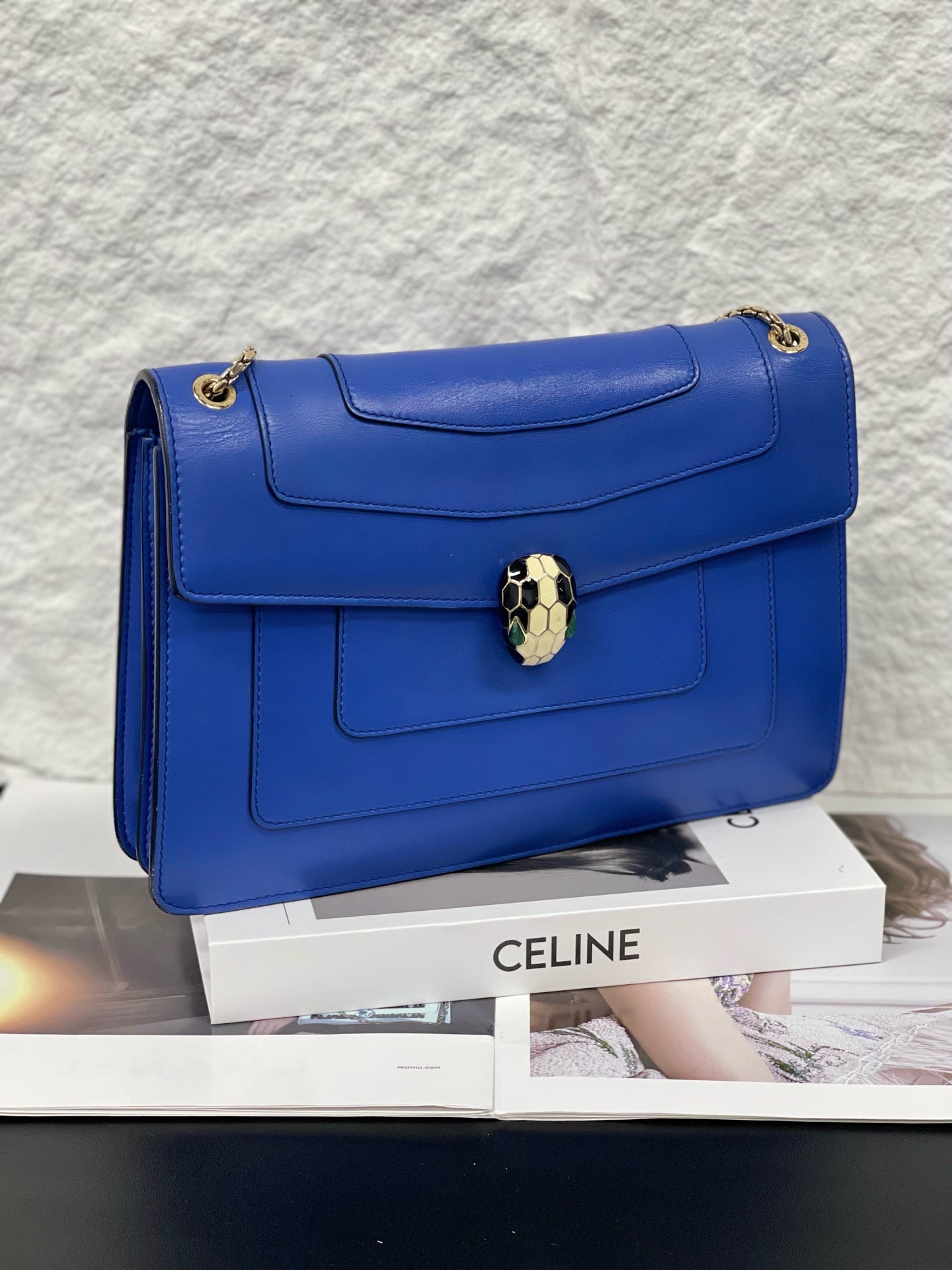 Bvlgari - Serpenti Forever - Leather - Blue - (medium)