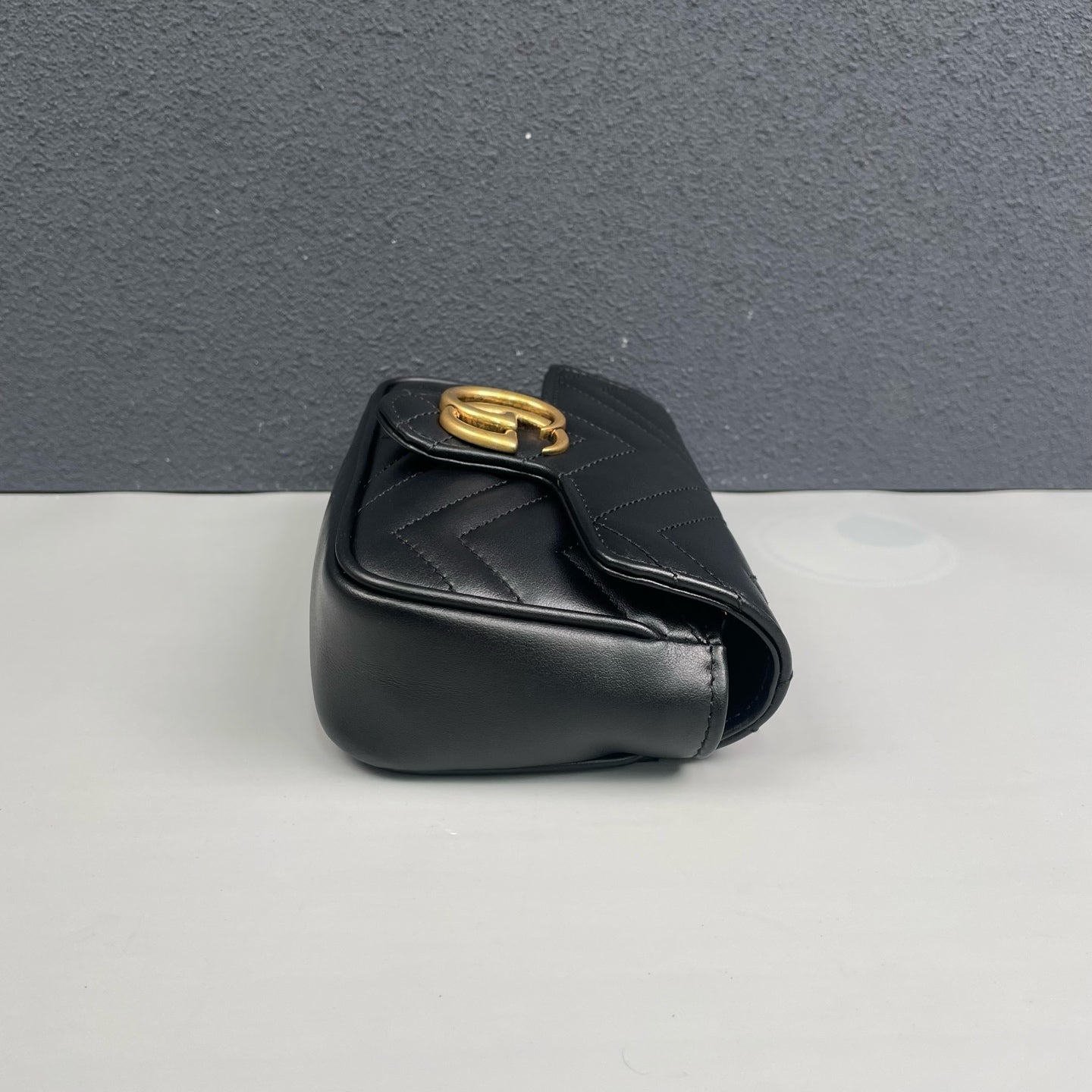 Gucci - Marmont Mini Chain Bag - Leather - Black - (mini)