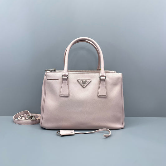 Prada - Saffiano Lux Tote (Galleria) Small - Leather - Pink - (small)