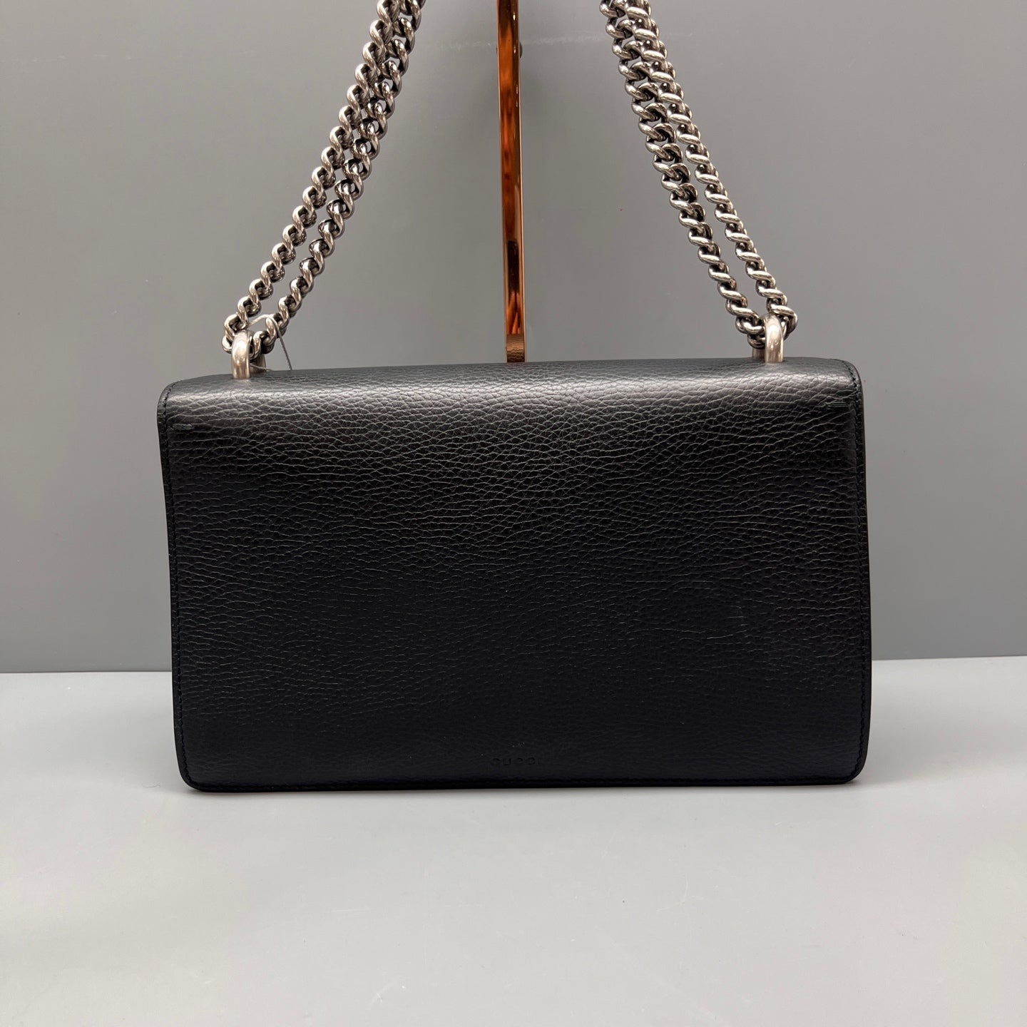Gucci - Dionysus Shoulder Bag - Pebbled leather - Black - (medium)