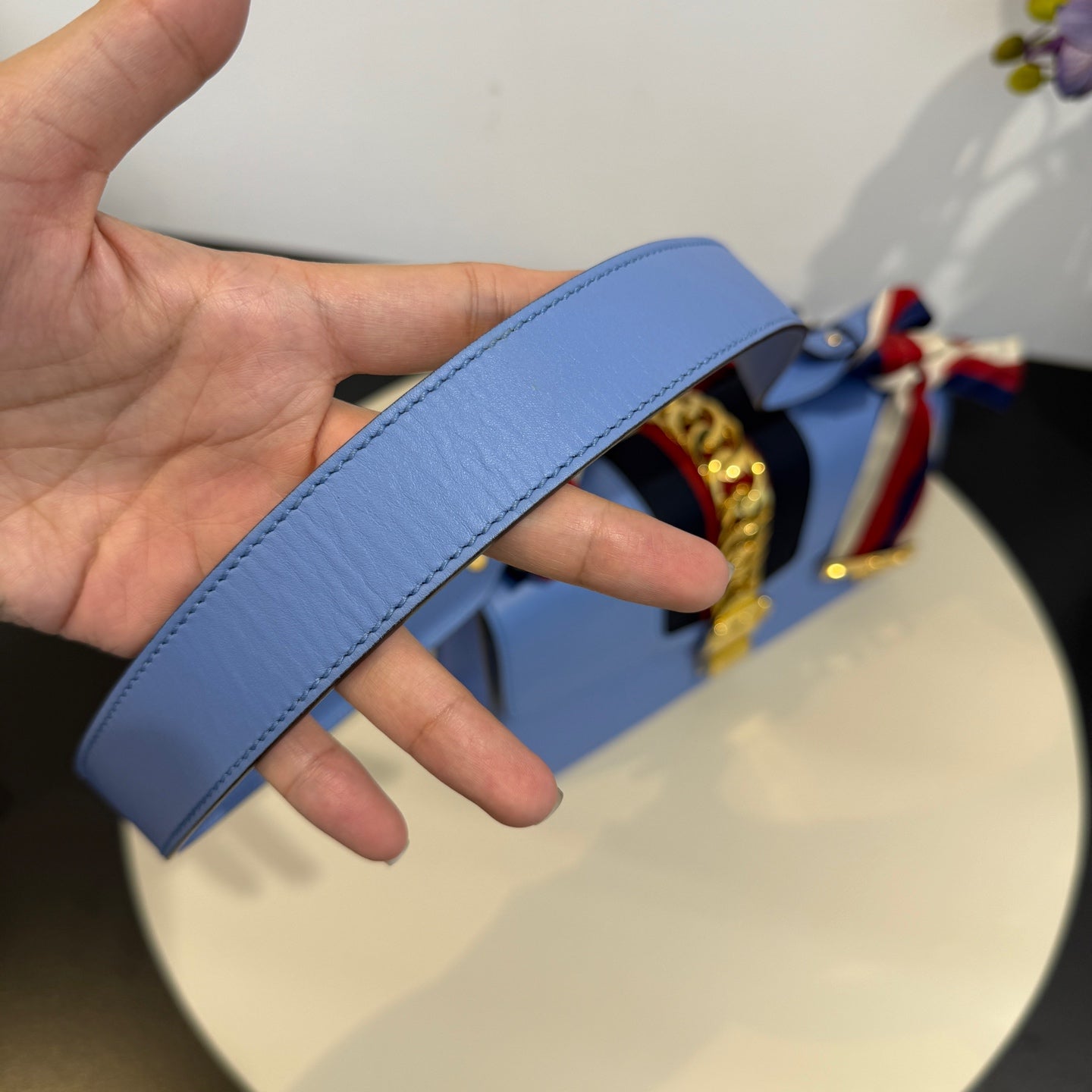 Gucci - Sylvie - Leather - Blue - (medium)