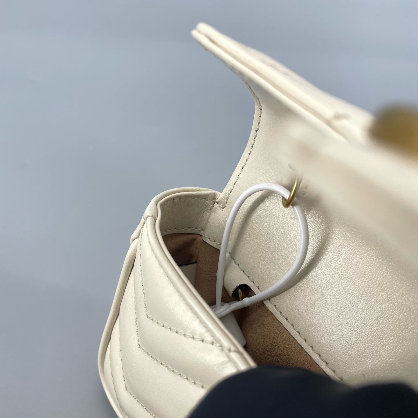 Gucci - Marmont Super Mini Bag - Matelassé leather - White - (mini)