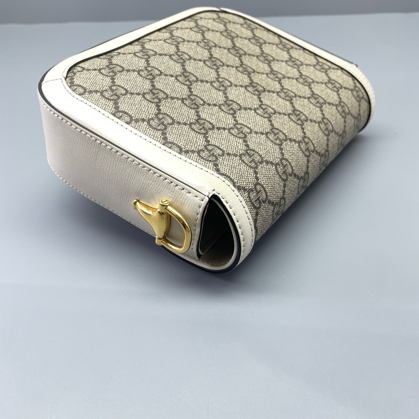 Gucci - Horsebit 1955 Mini - Coated canvas with leather trim - White - (mini)