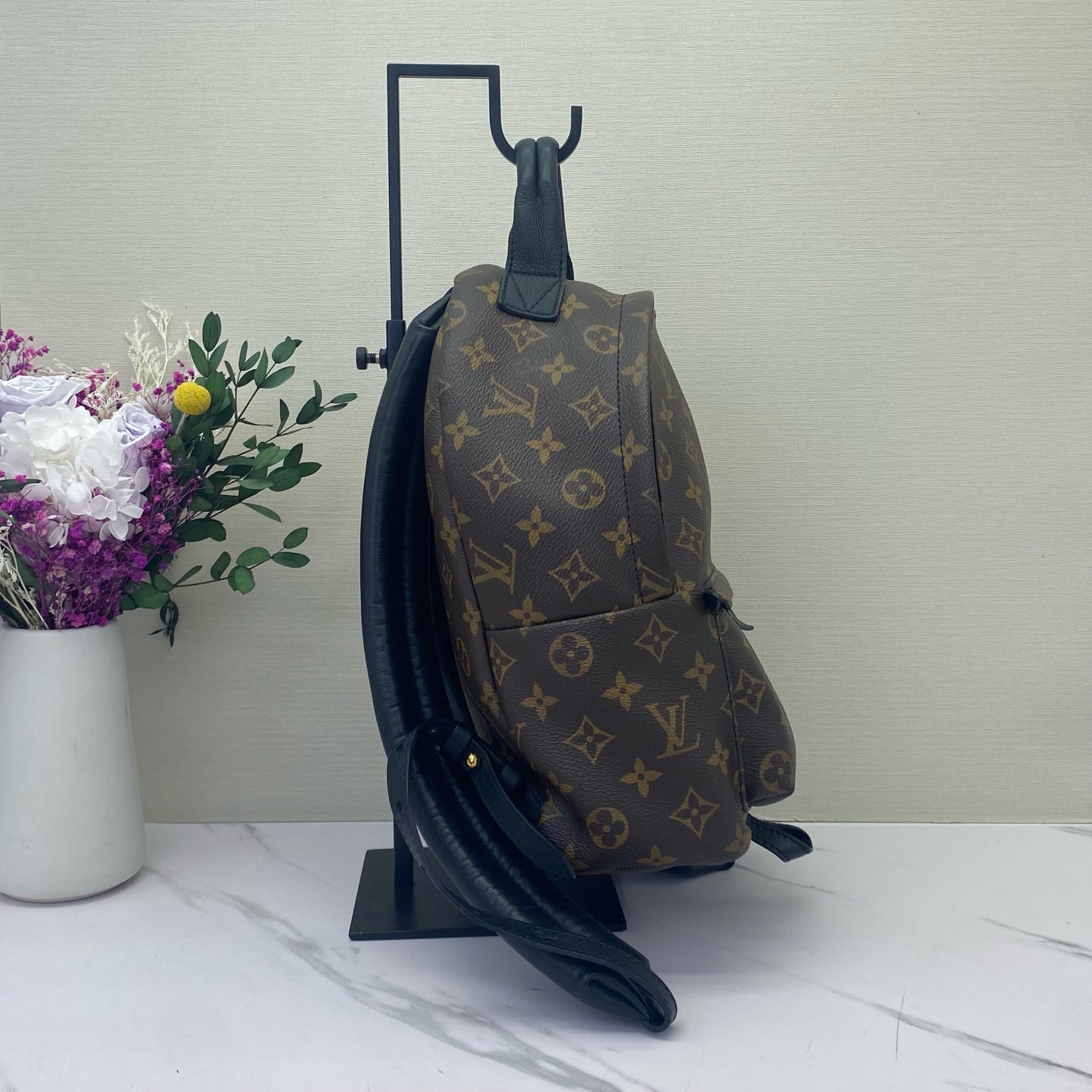 Louis Vuitton - Palm Springs Mini Backpack - Monogram coated canvas with leather trim - Brown - (mini)