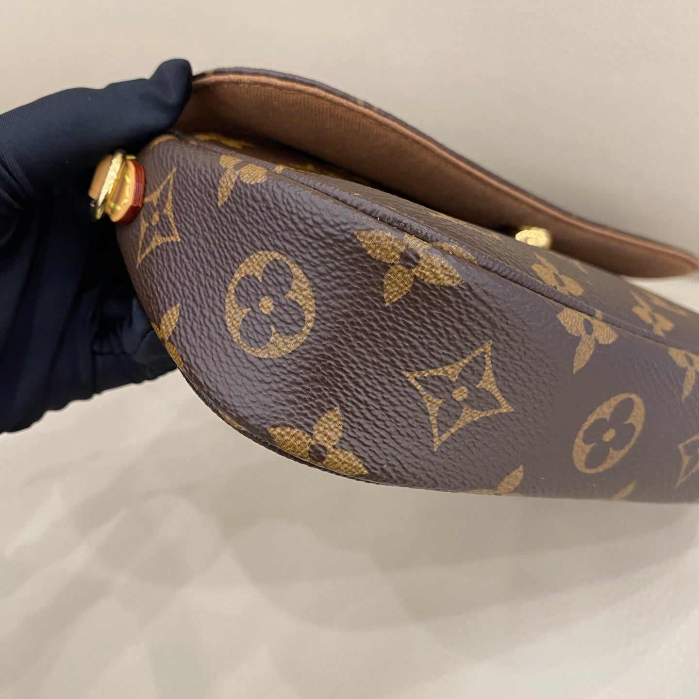 Louis Vuitton - Ivy Pochette - Monogram coated canvas with natural cowhide leather trim - Brown - (mini)