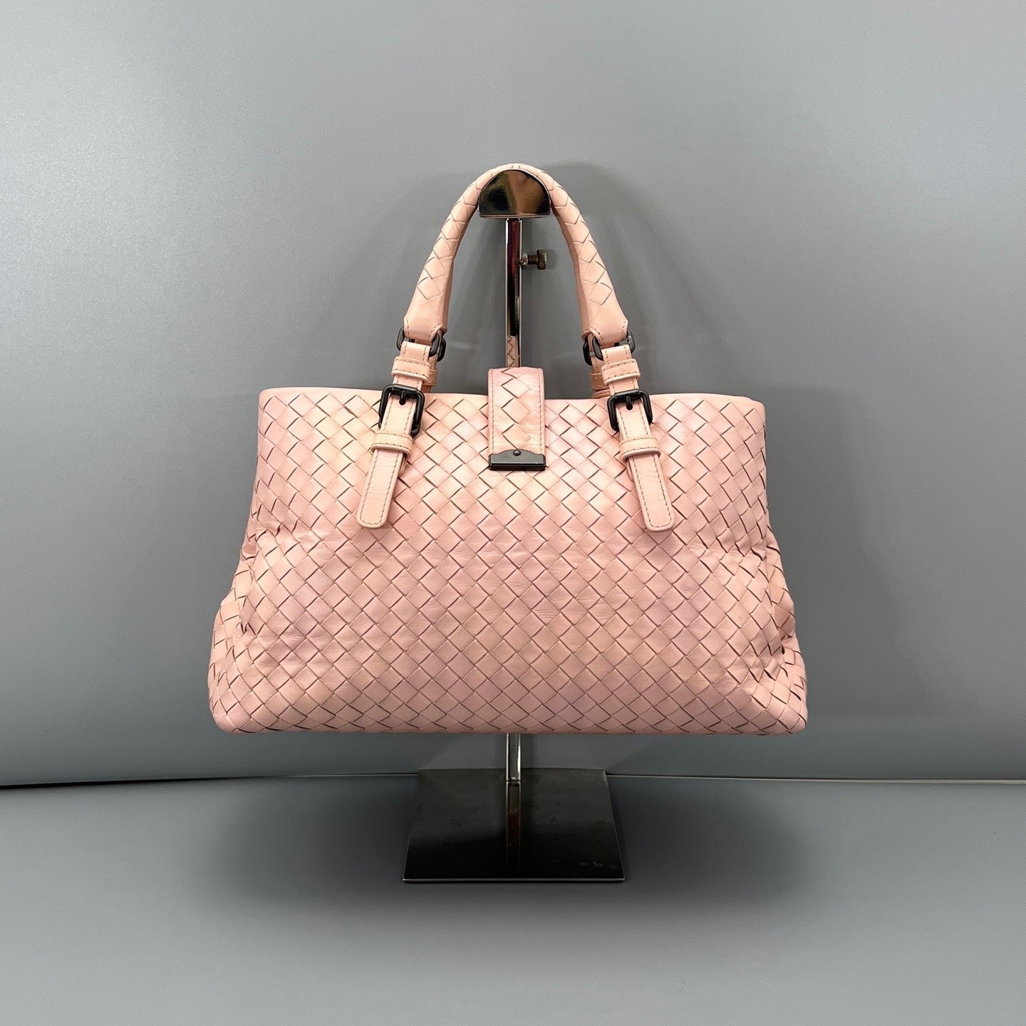 Bottega Veneta - Roma - Woven Intrecciato leather - Pink - (medium)
