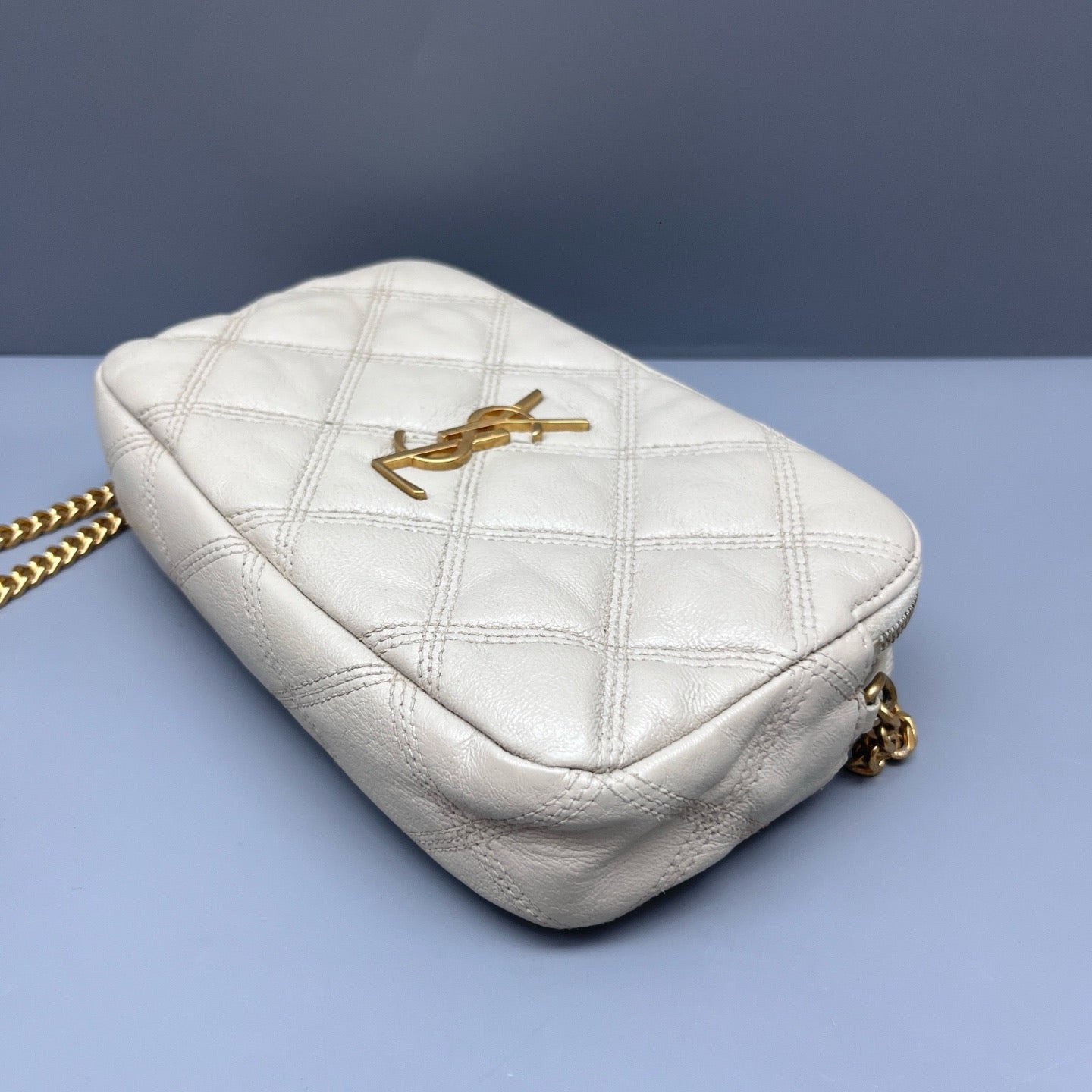 Saint Laurent - Becky Chain Bag - Leather - White - (mini)
