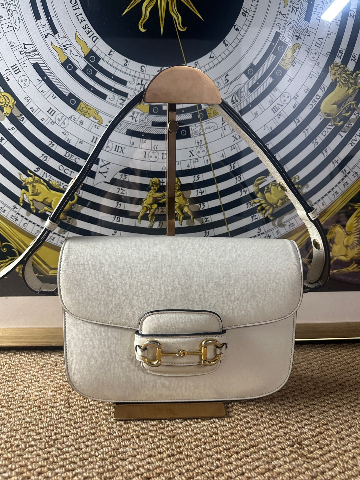 Gucci - 1955 Horsebit Shoulder Bag - Leather - White - (medium)