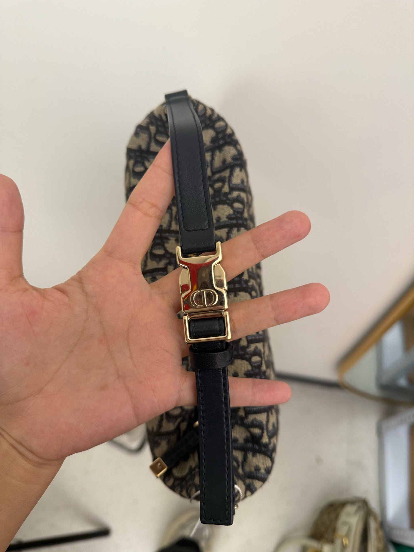 Dior - TravelNomad - Embroidered canvas and leather - Beige and Navy - (Medium)