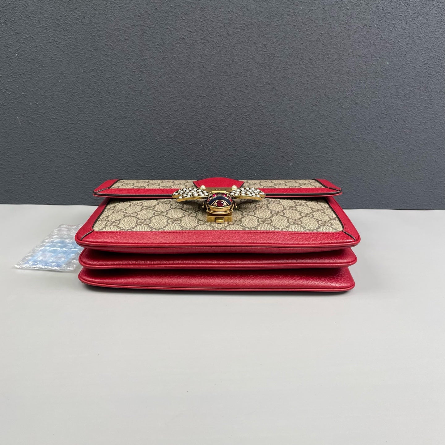 Gucci - Queen Margaret GG Supreme Shoulder Bag - GG Supreme canvas and grained leather - Multicolour - (small)