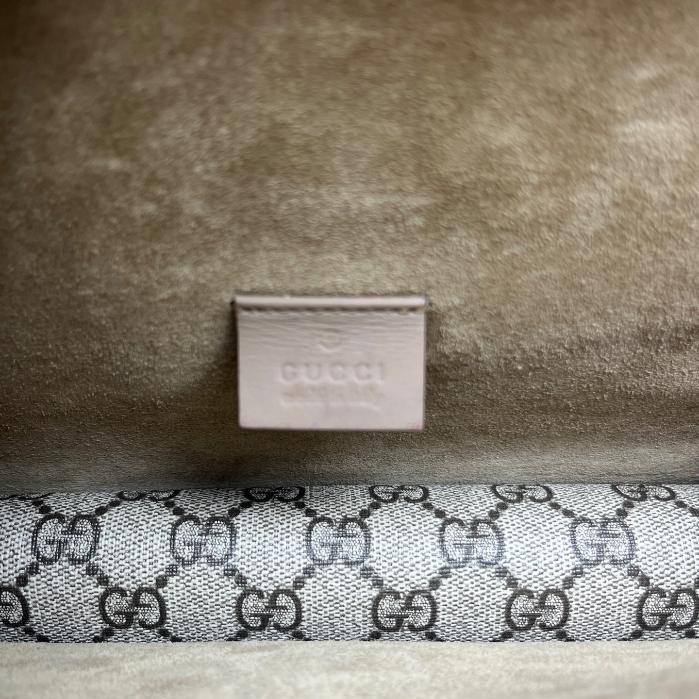 Gucci - Dionysus Shoulder Bag - GG Supreme canvas with suede trim - Beige and Brown - (medium)